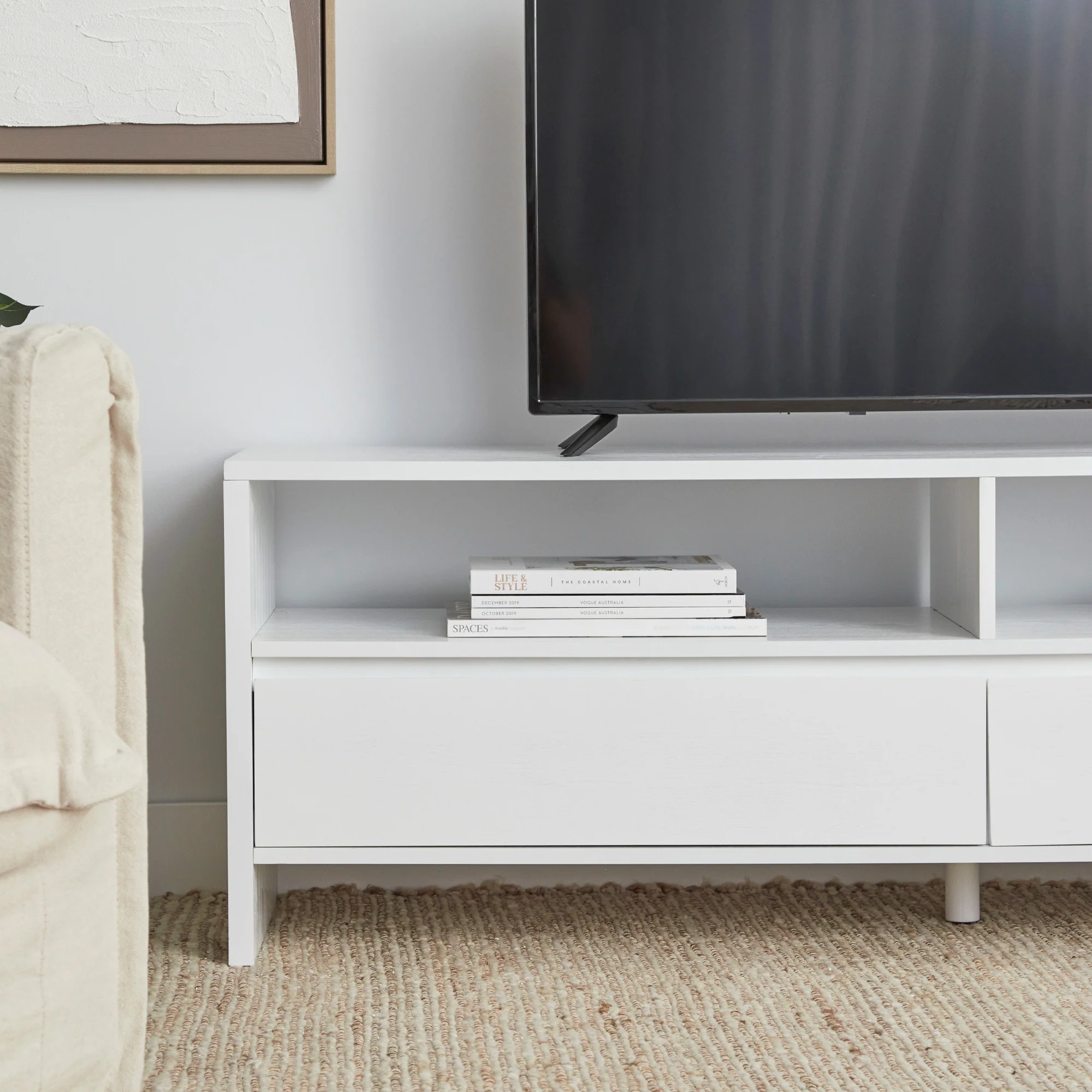 Harper Entertainment Unit White (150cm) - Image 7
