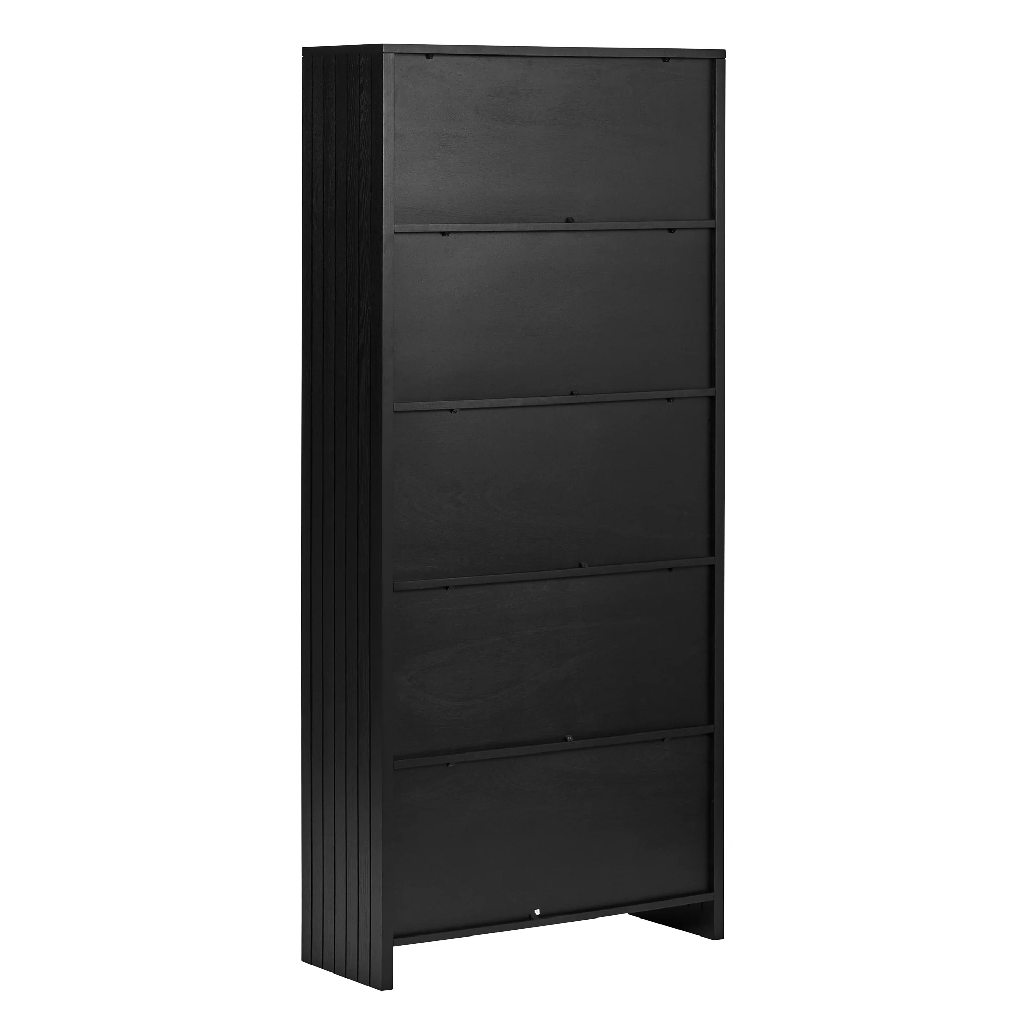 Harper 5 Tier Bookshelf Black - Image 12