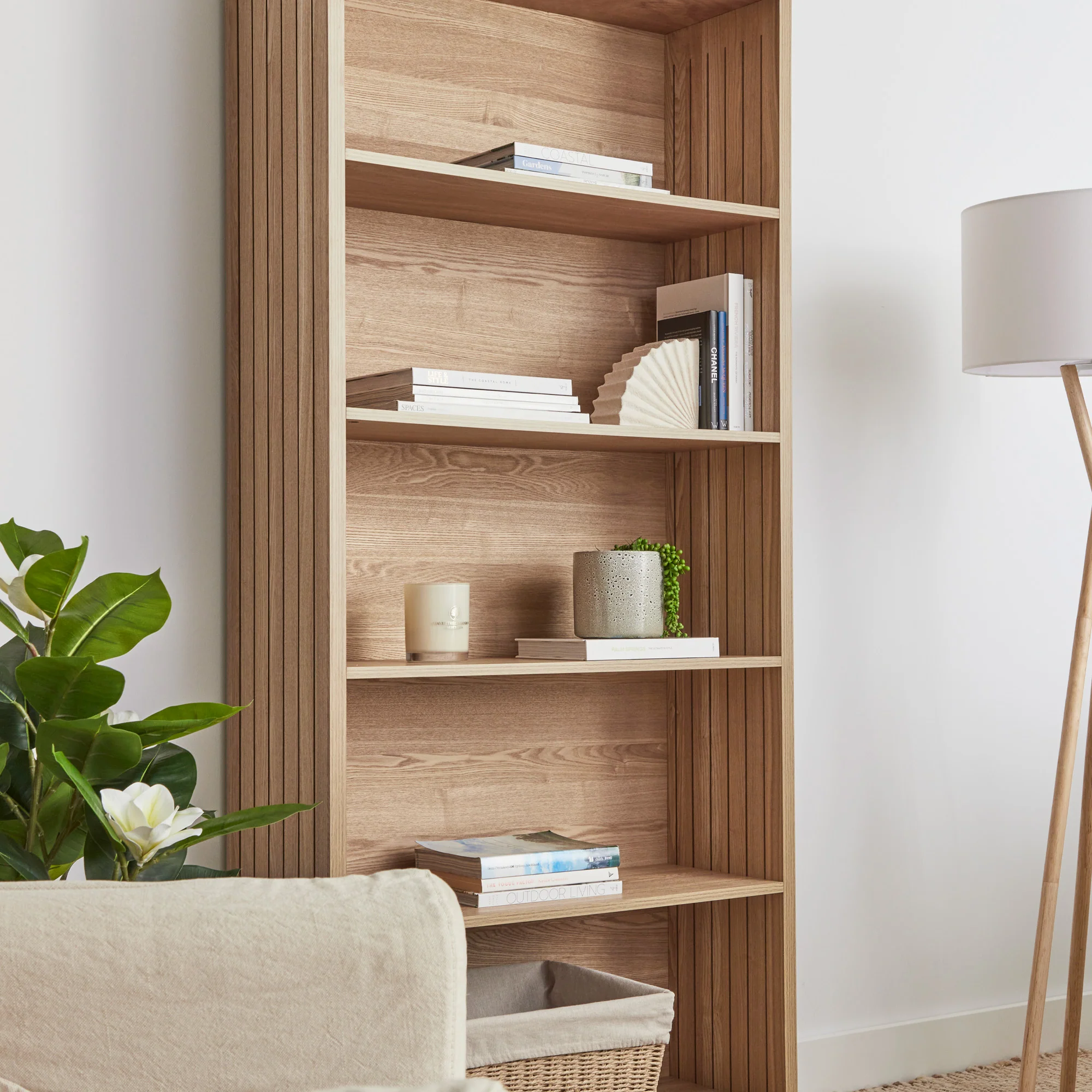 Harper 5 Tier Bookshelf Natural - Image 9
