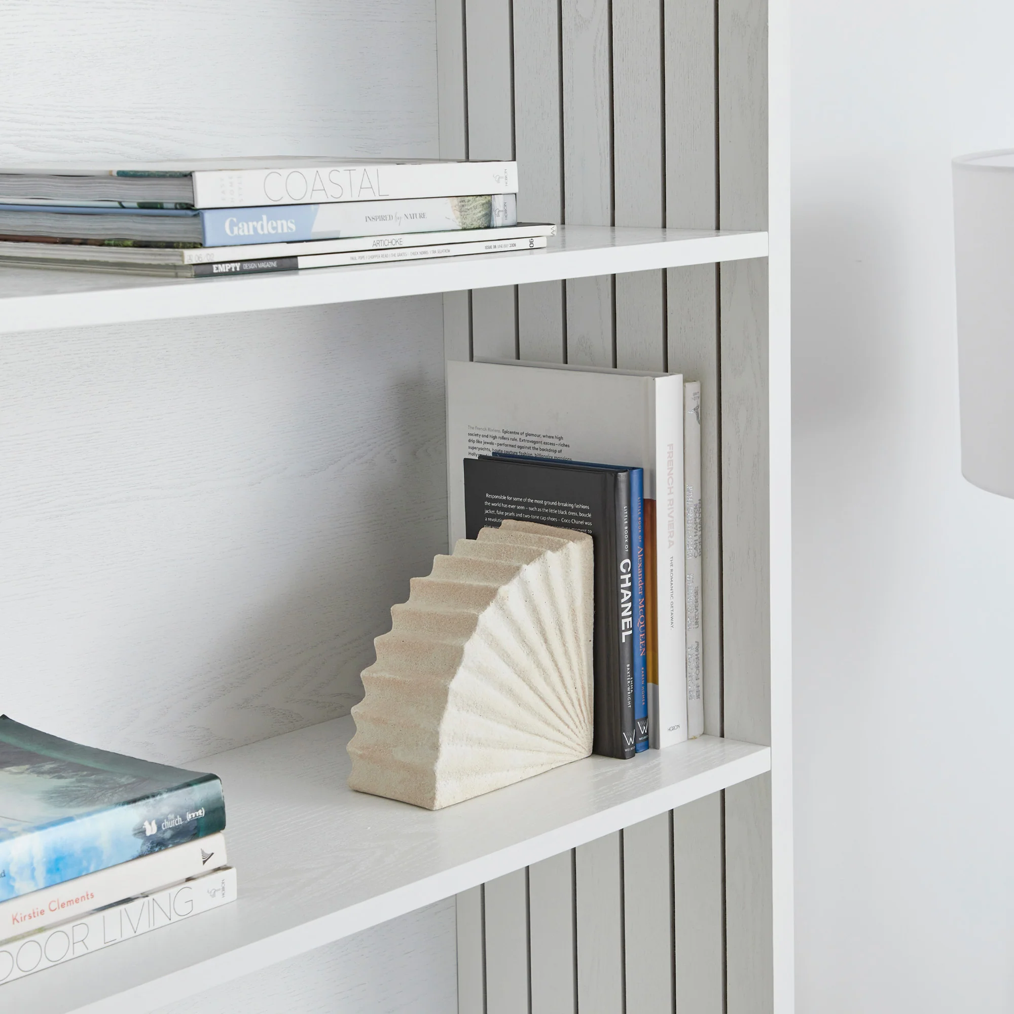 Harper 5 Tier Bookshelf White - Image 4