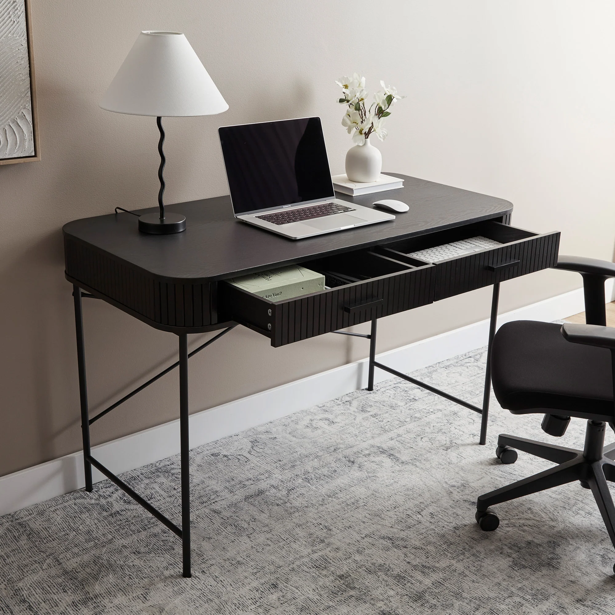 Haven 120cm Desk Black - Image 7