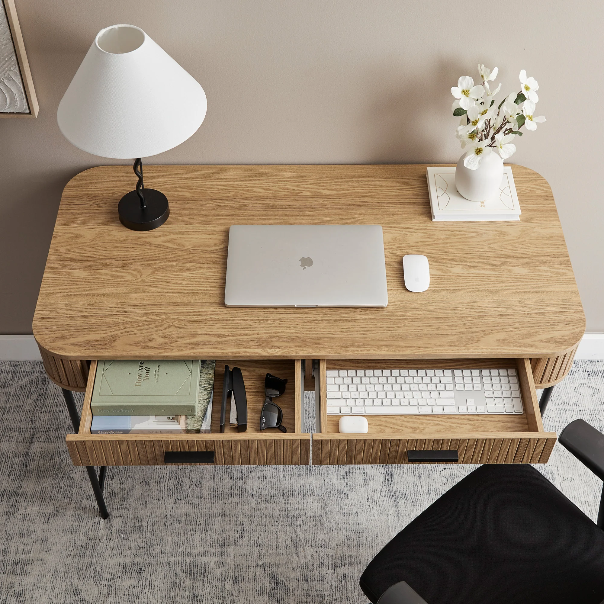Haven 120cm Desk Oak - Image 10