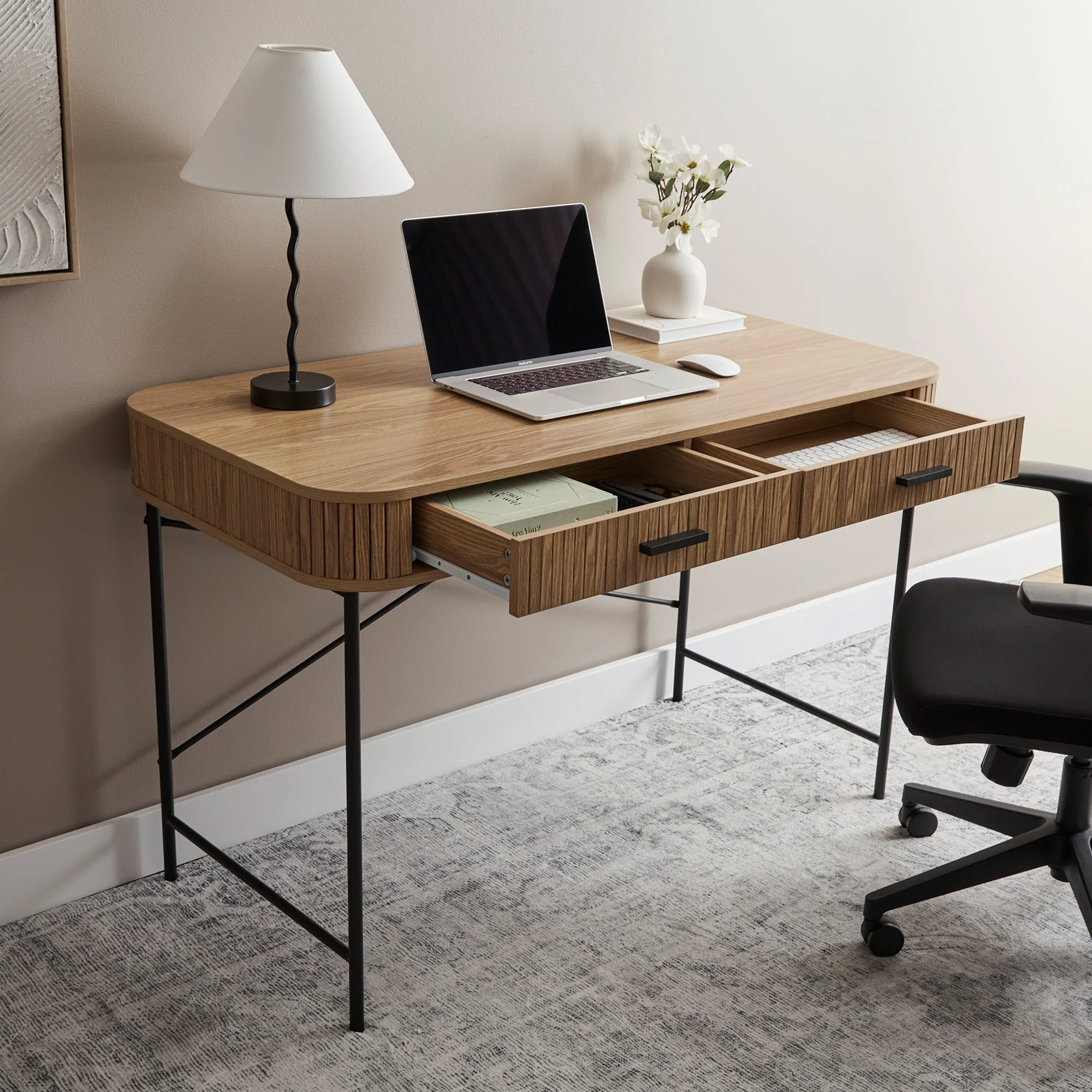 Haven 120cm Desk Oak - Image 8