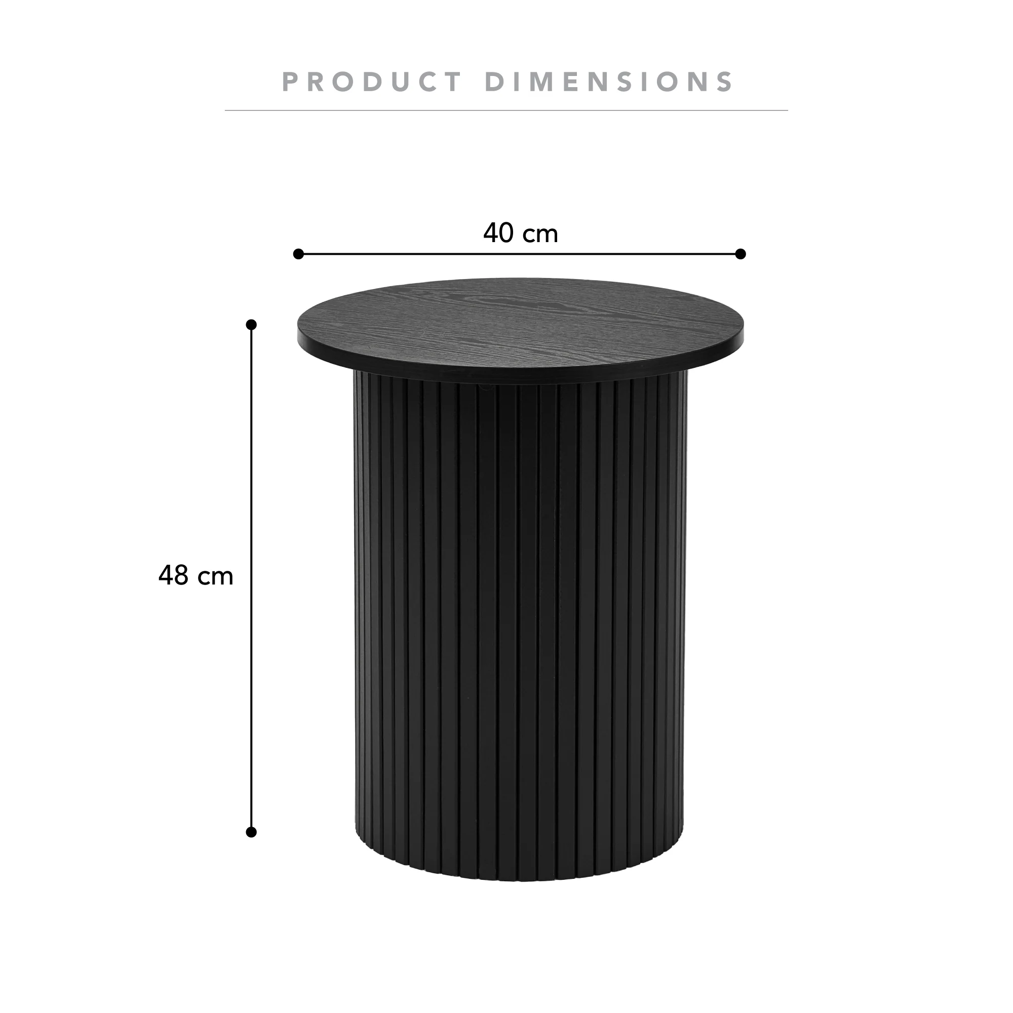 Haven Side Table Black - Image 3