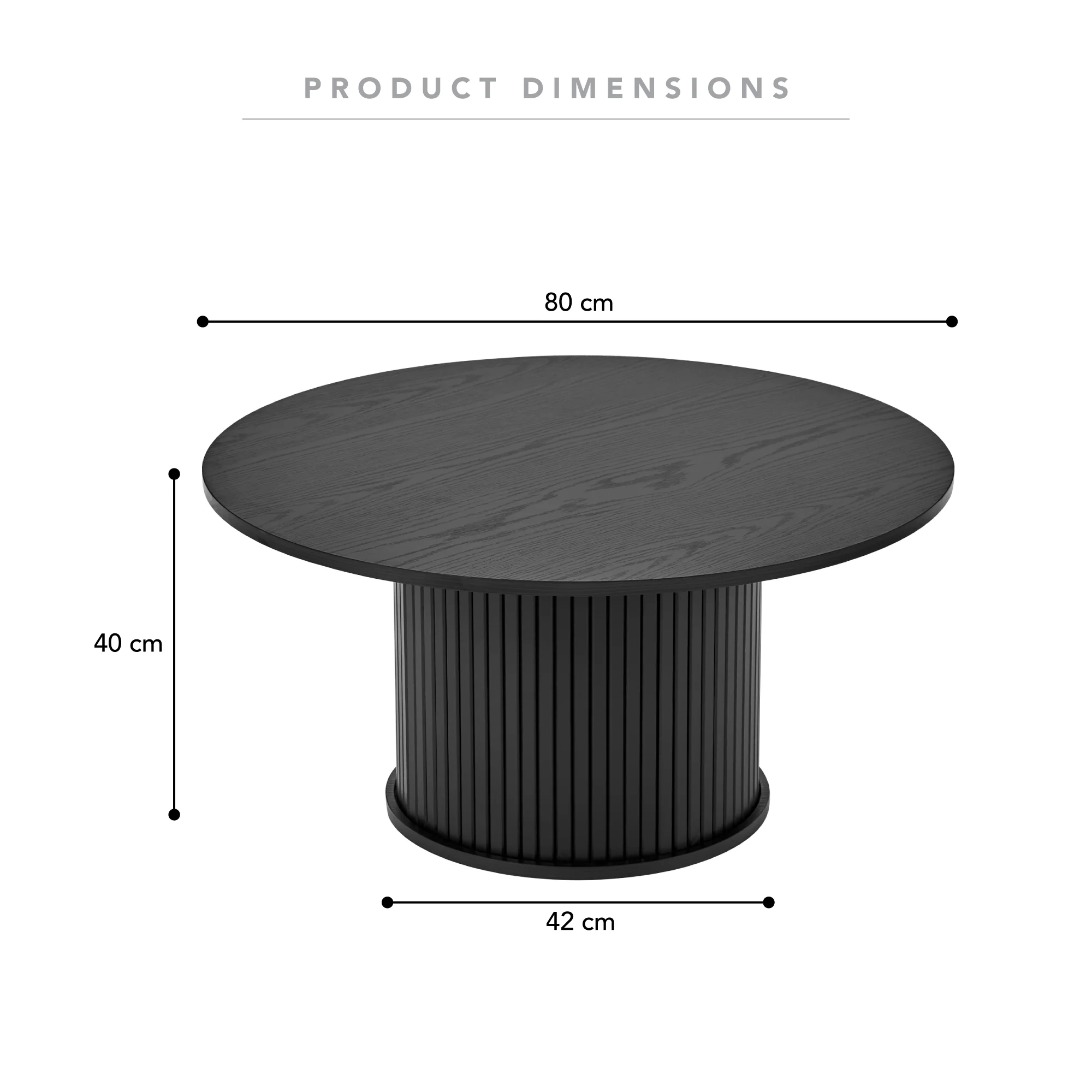 Haven Coffee Table Black - Image 3