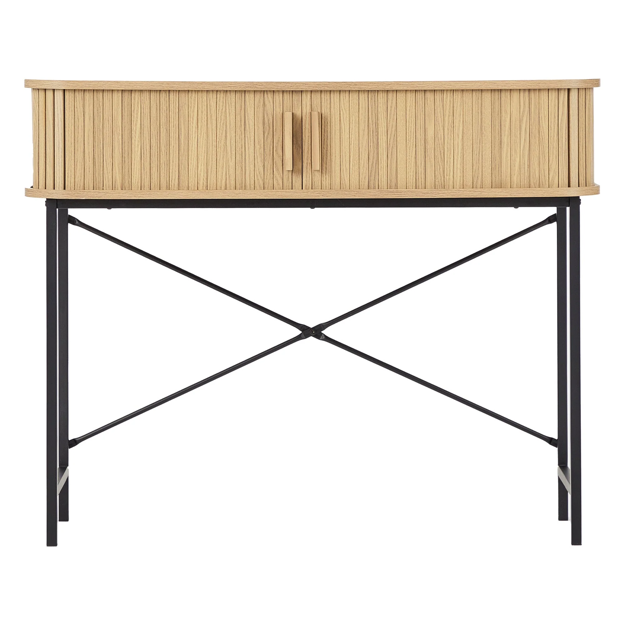 Haven Sliding Door Console Table Natural (100cm) - Image 9