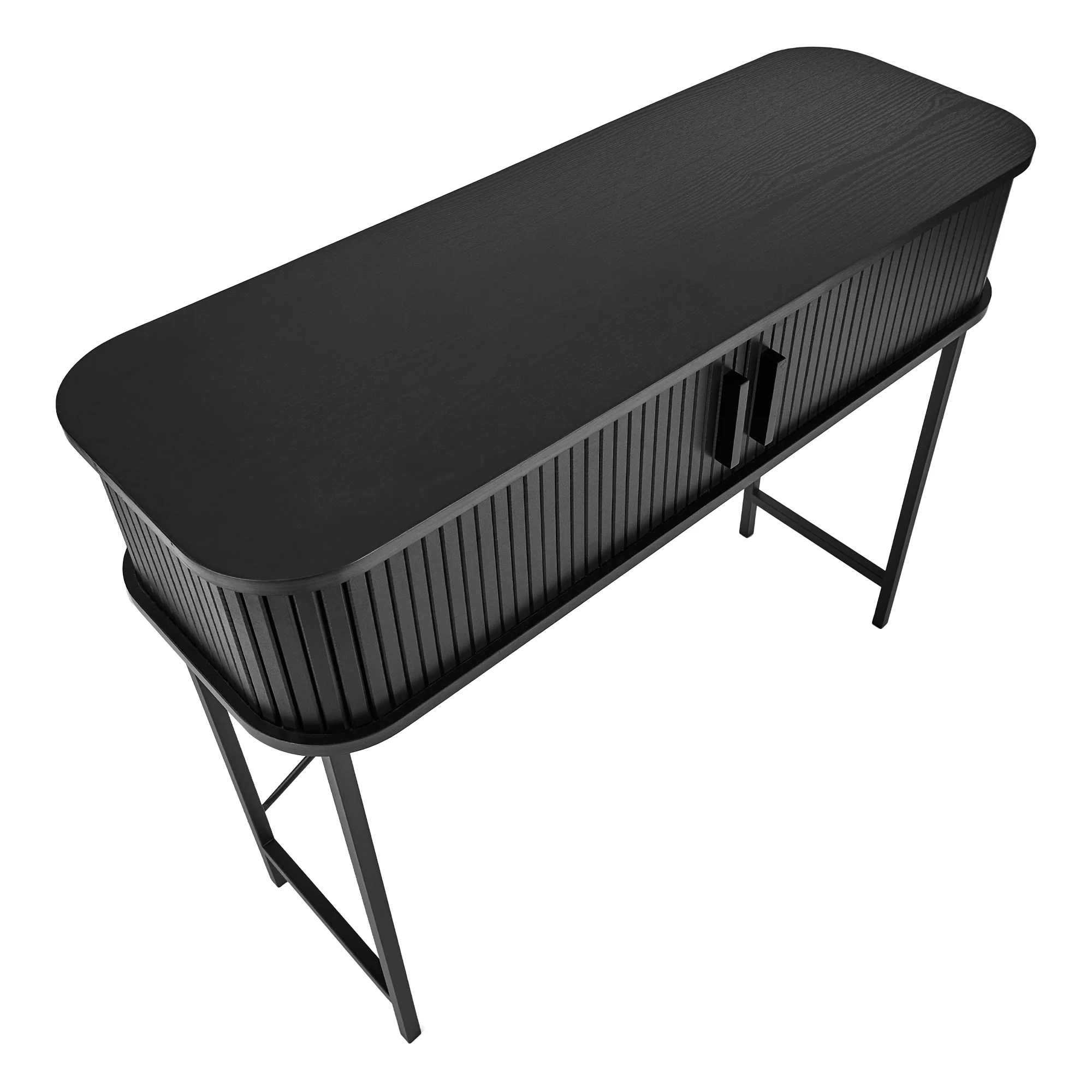 Haven Sliding Door Console Table Black (100cm) - Image 14