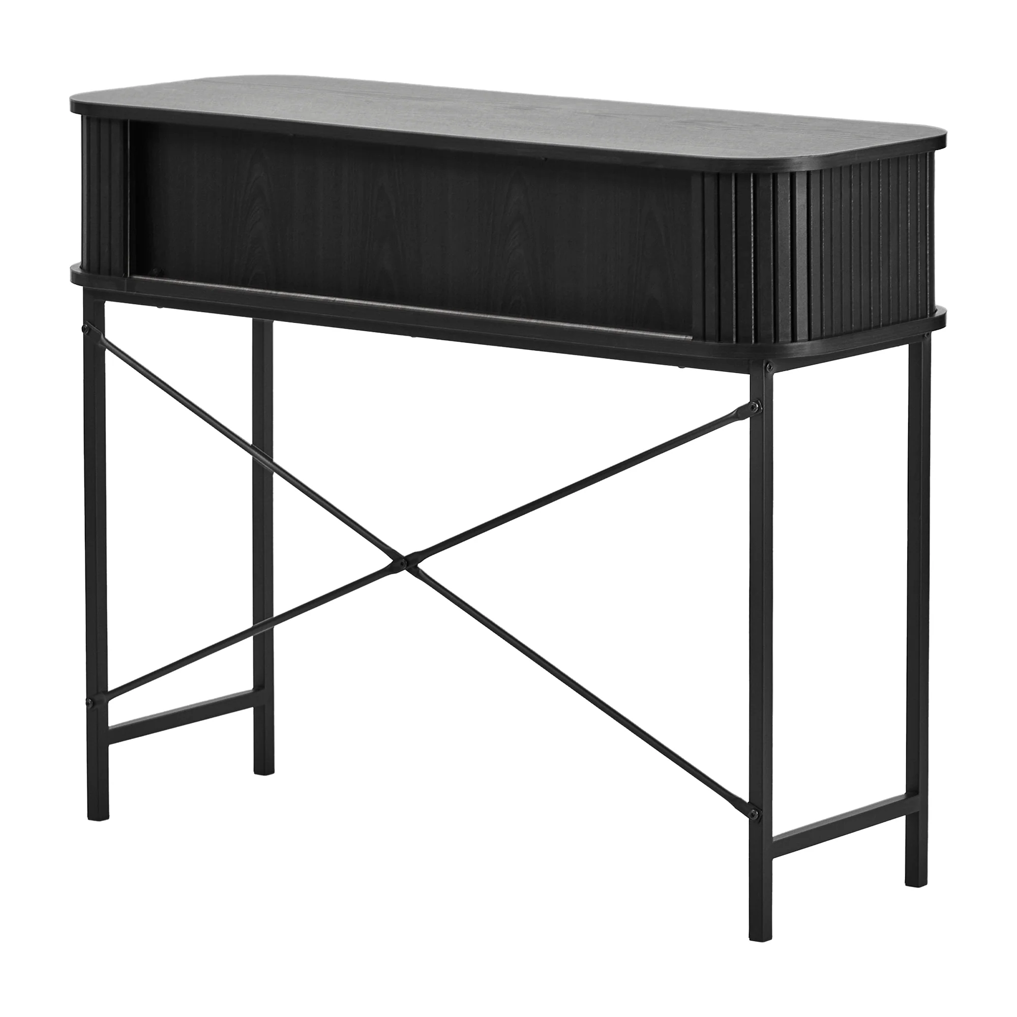 Haven Sliding Door Console Table Black (100cm) - Image 15