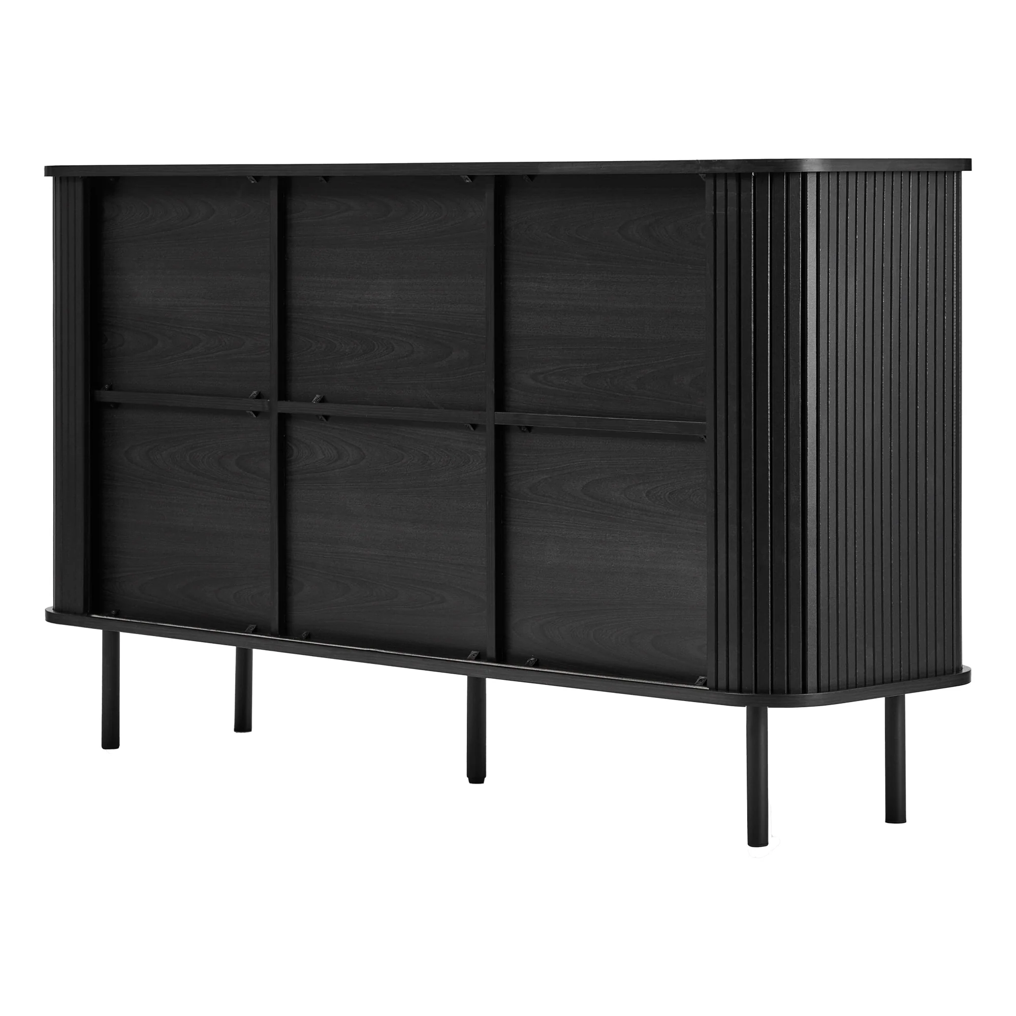 Haven Sliding Door Sideboard Black (140cm) - Image 14