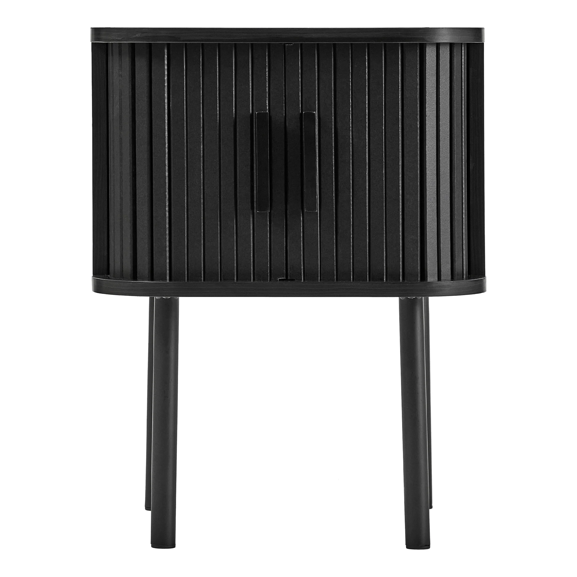 Haven Sliding Door Bedside Table Black - Image 9