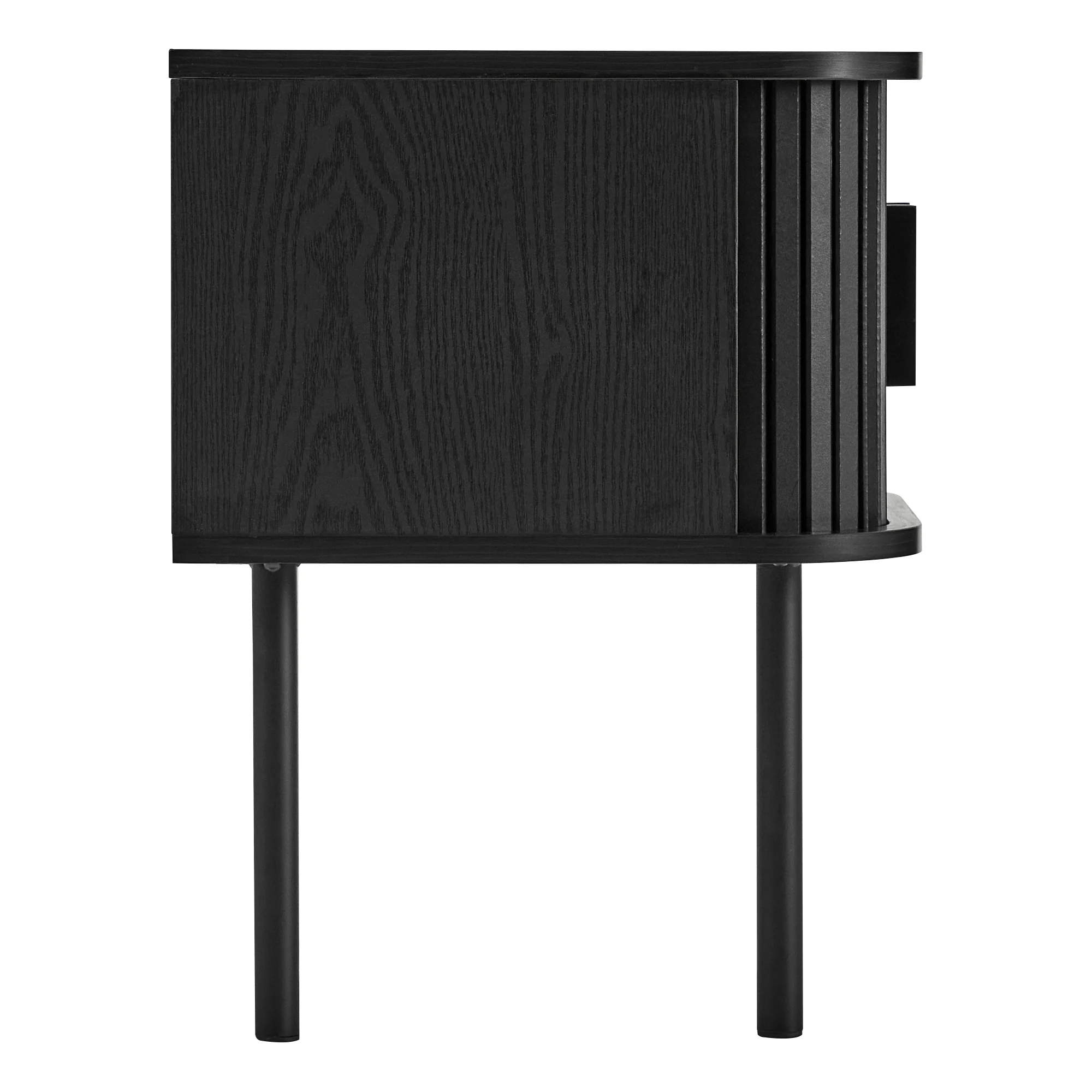 Haven Sliding Door Bedside Table Black - Image 10