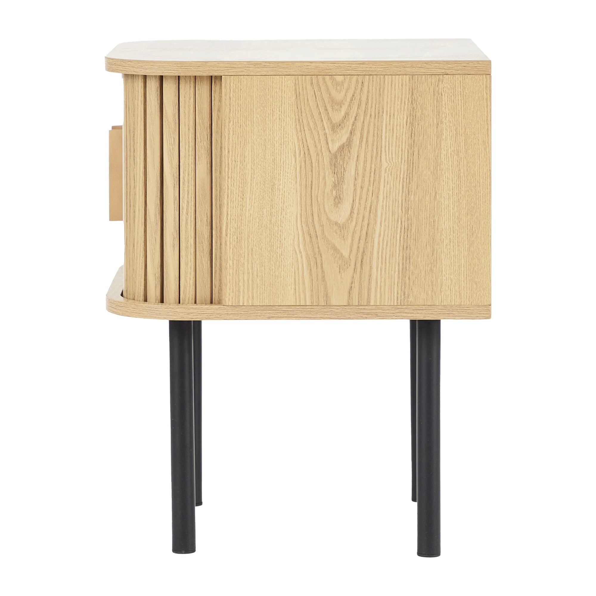 Haven Sliding Door Bedside Table Natural - Image 11