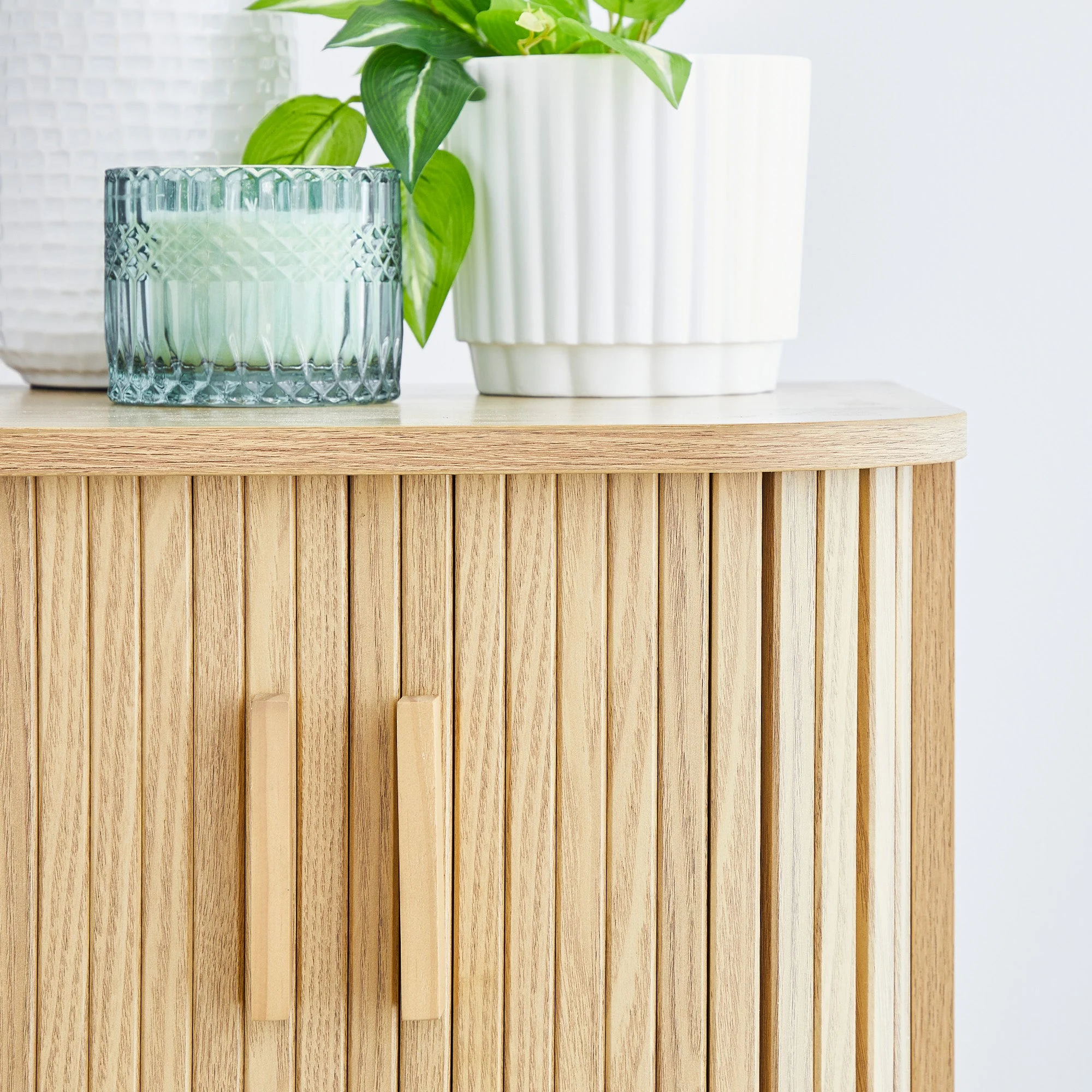 Haven Sliding Door Bedside Table Natural - Image 9