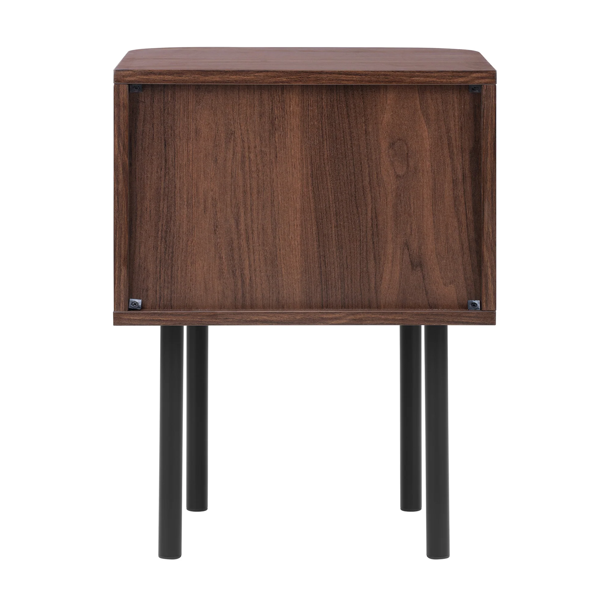 Haven Sliding Door Bedside Table Walnut - Image 11