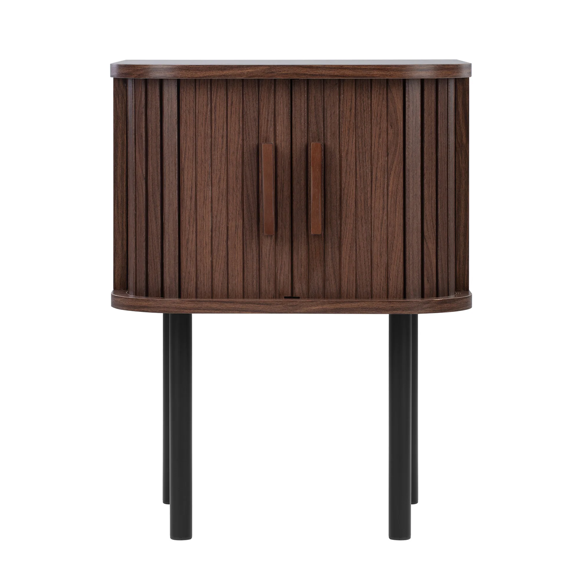 Haven Sliding Door Bedside Table Walnut (Set of 2) - Image 9