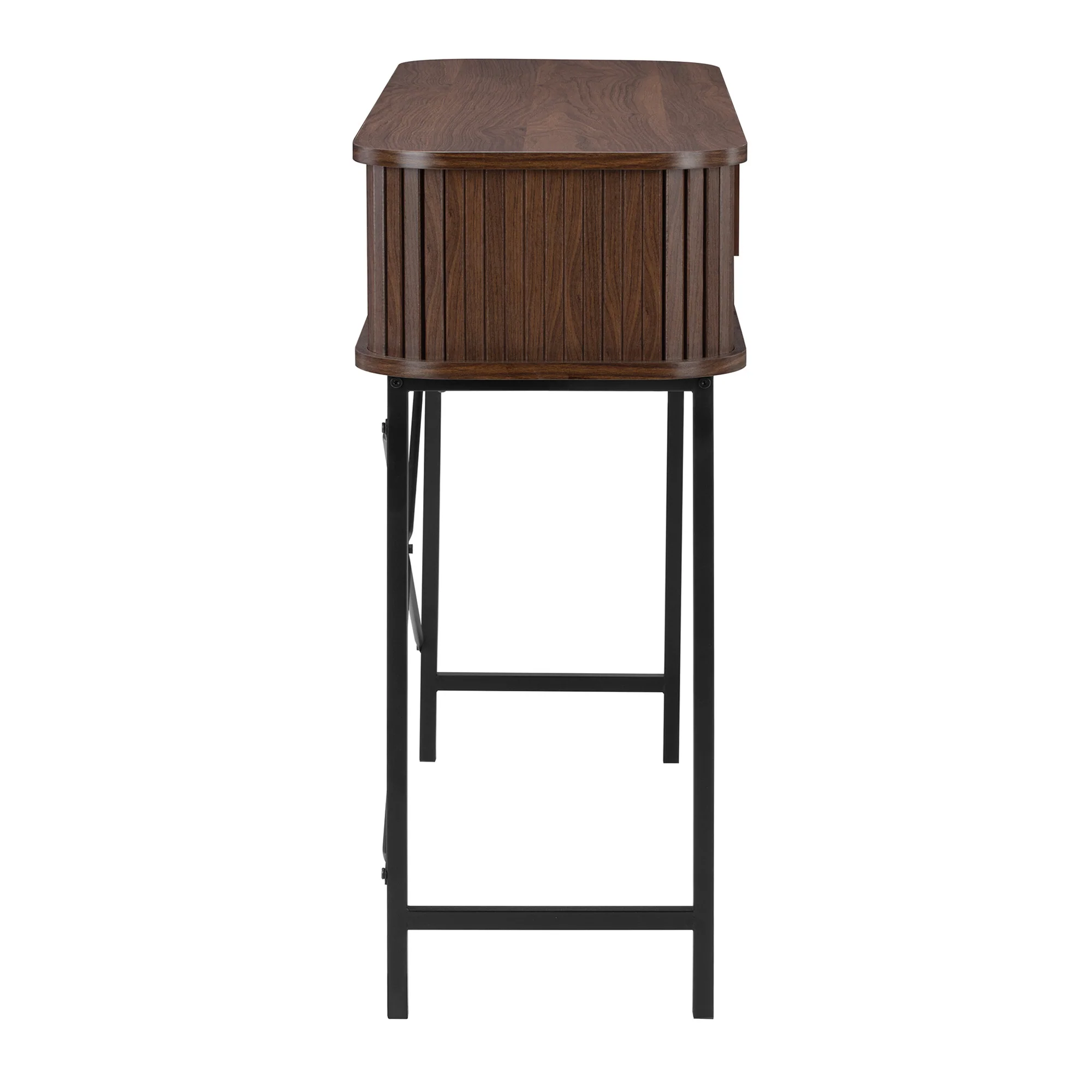 Haven Sliding Door Console Table Walnut (100cm) - Image 10