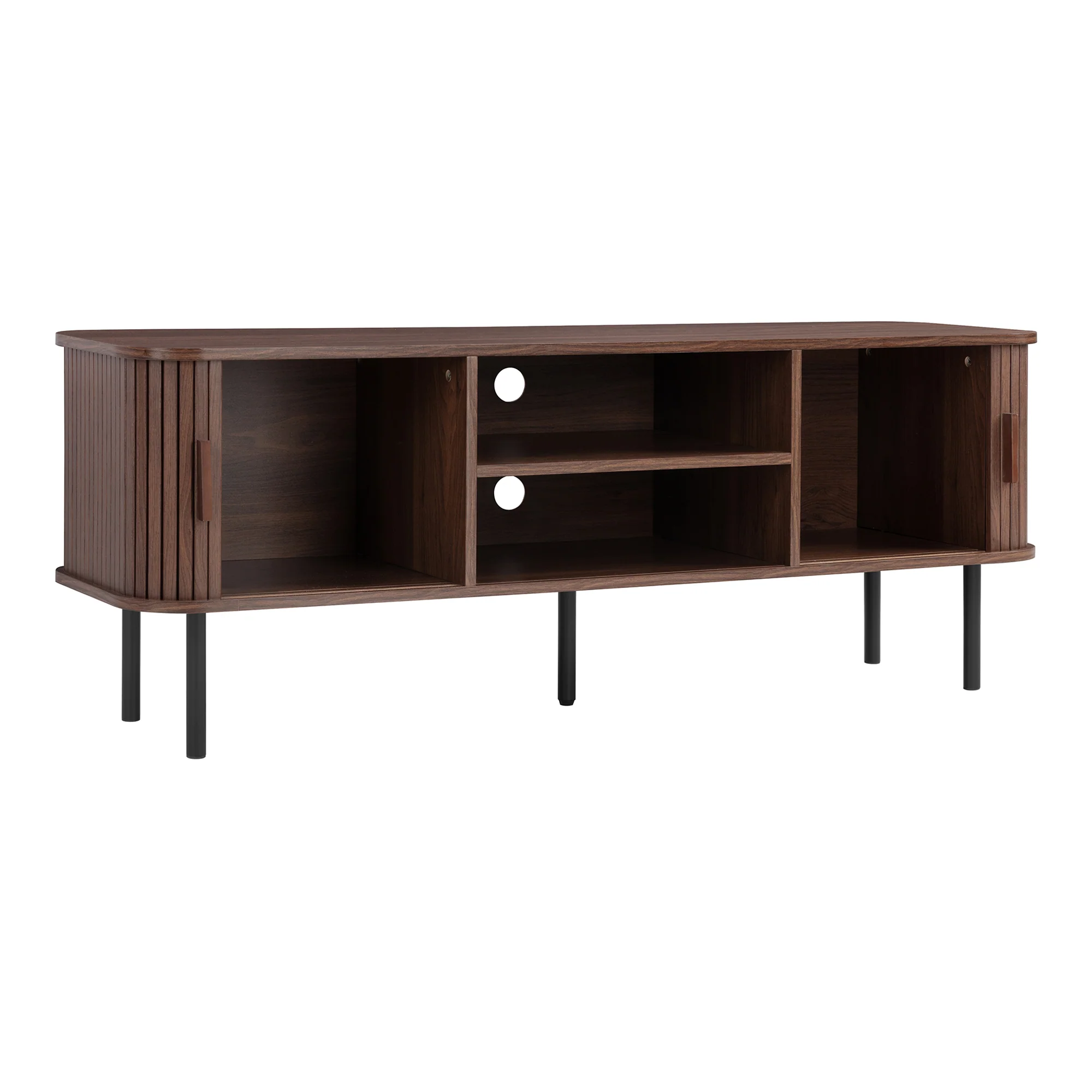 Haven Sliding Door Entertainment Unit Walnut (140cm) - Image 11
