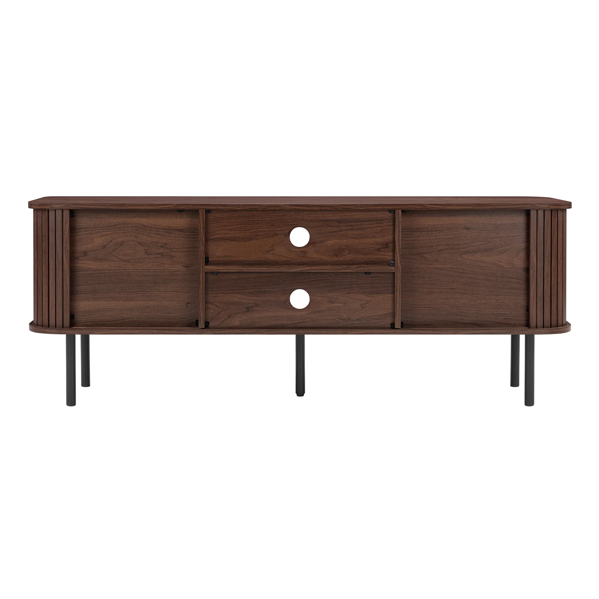 Haven Sliding Door Entertainment Unit Walnut (140cm) - Image 12