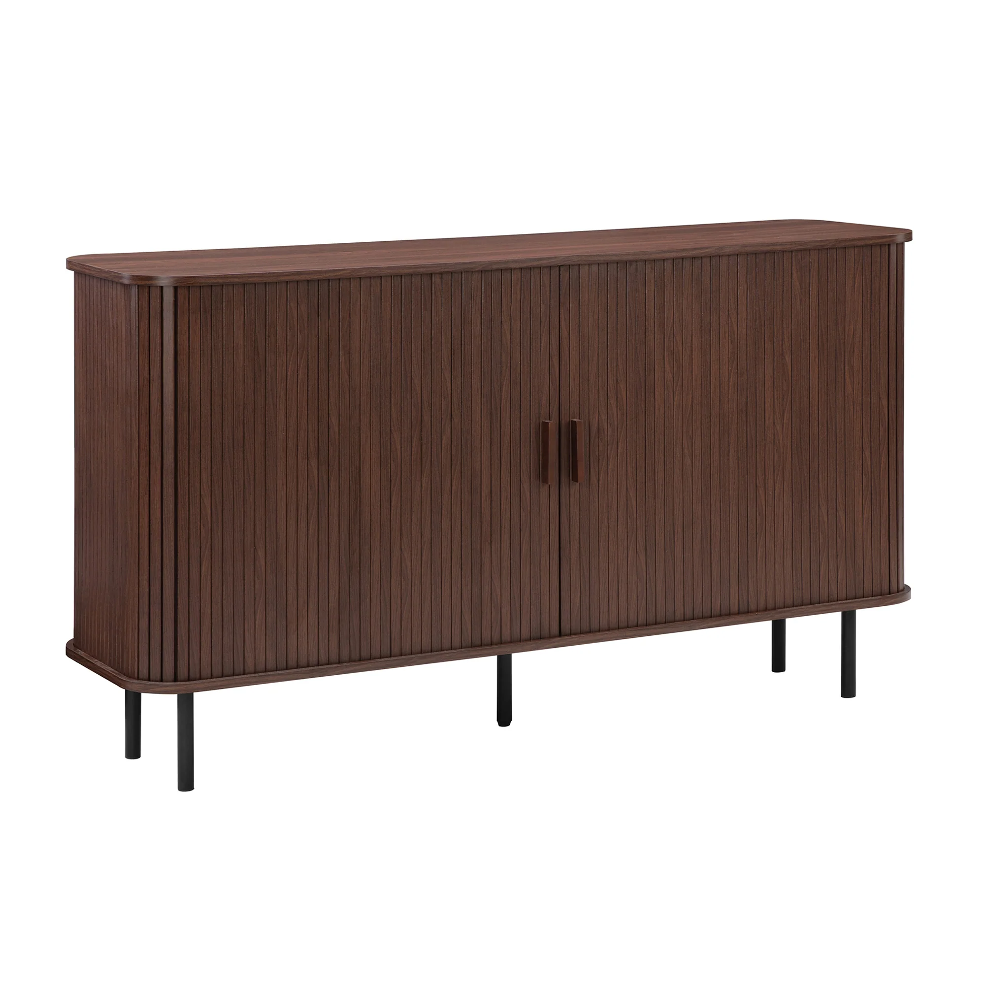 Haven Sliding Door Sideboard Walnut (140cm) - Image 2