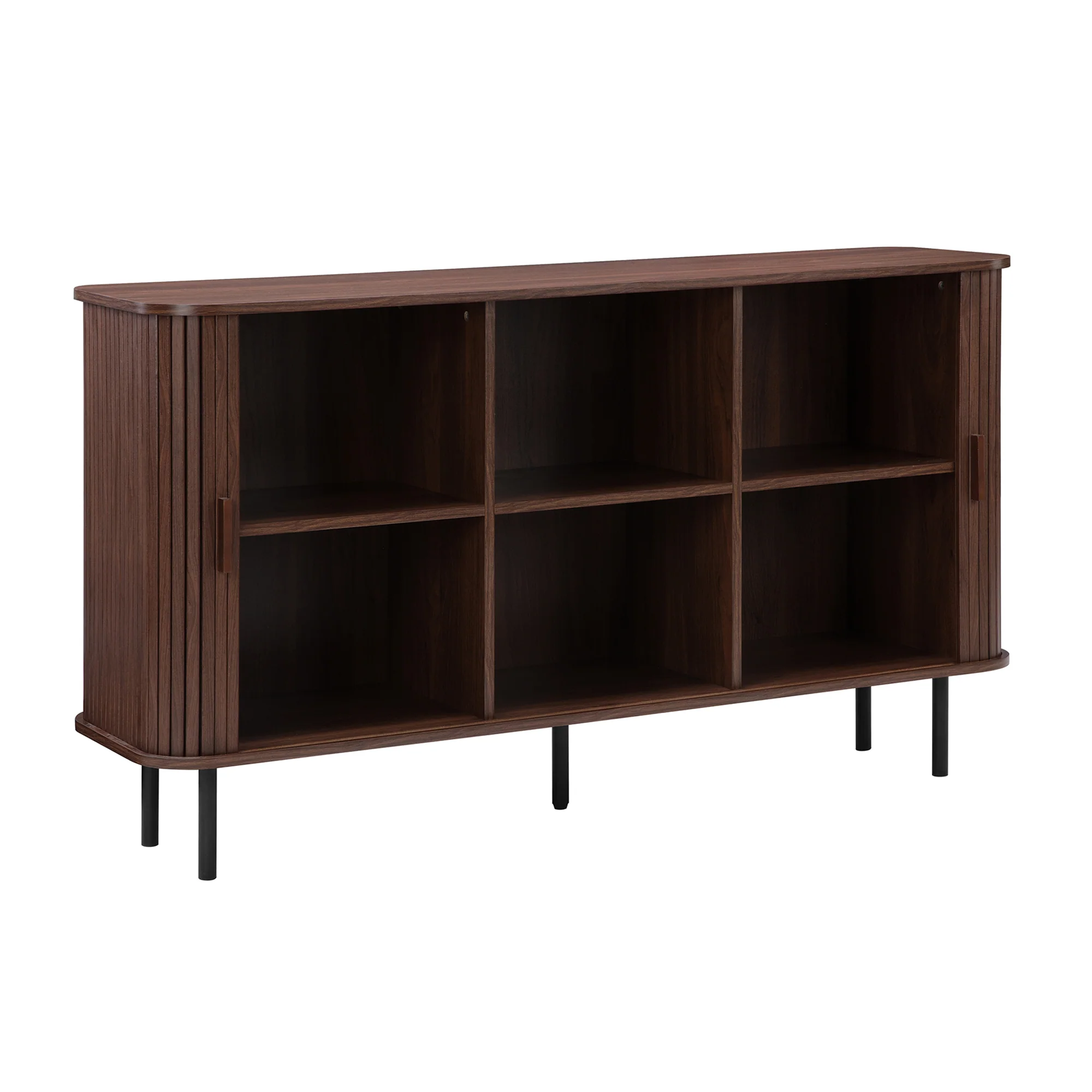 Haven Sliding Door Sideboard Walnut (140cm) - Image 4