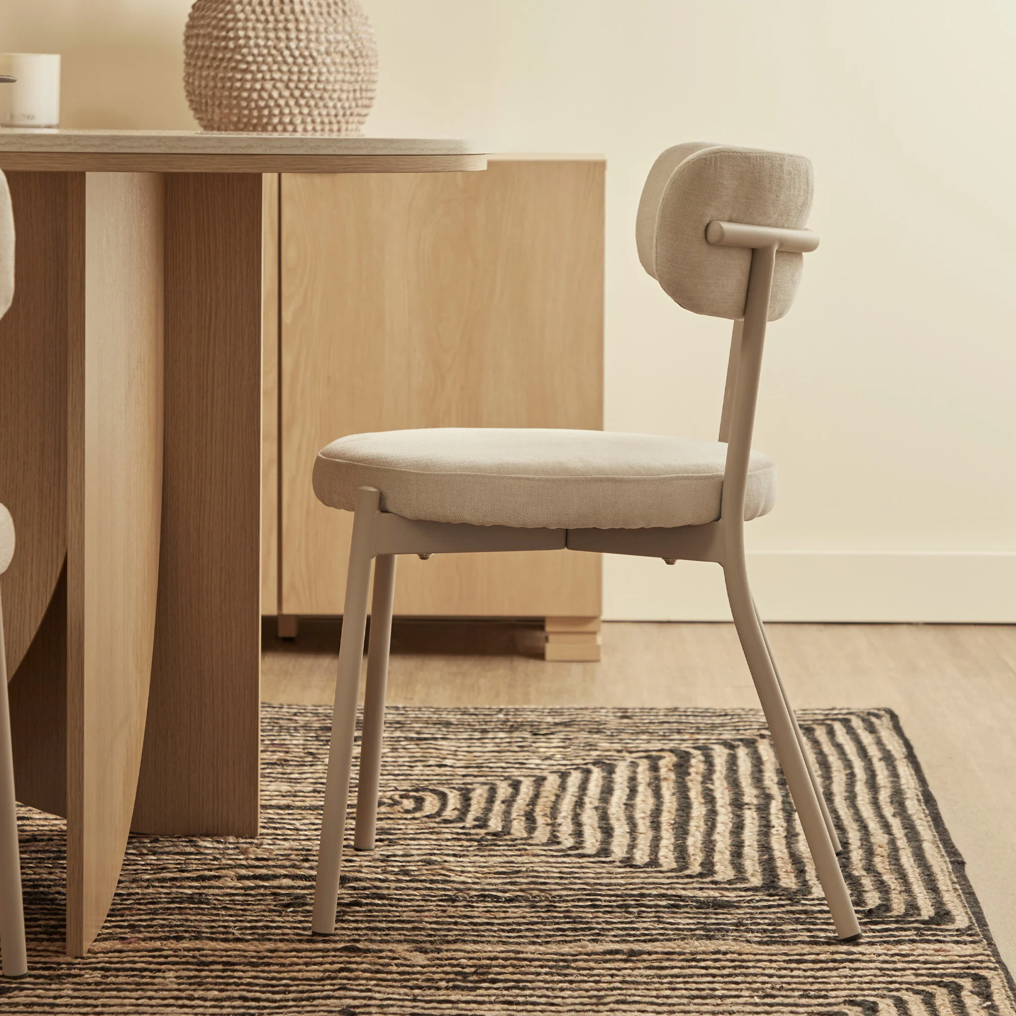 Hawthorn Set of 2 Dining Chairs Cream - Image 4