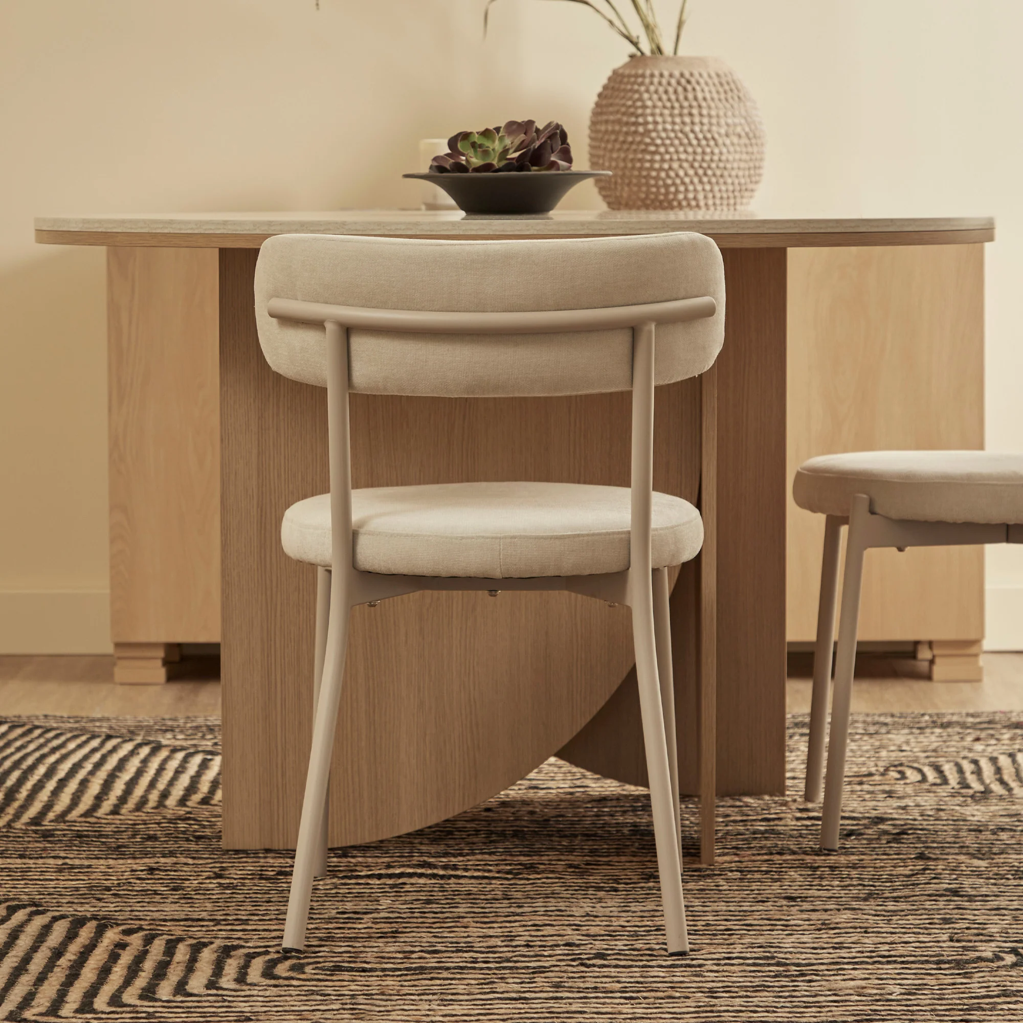 Hawthorn Set of 2 Dining Chairs Cream - Image 7