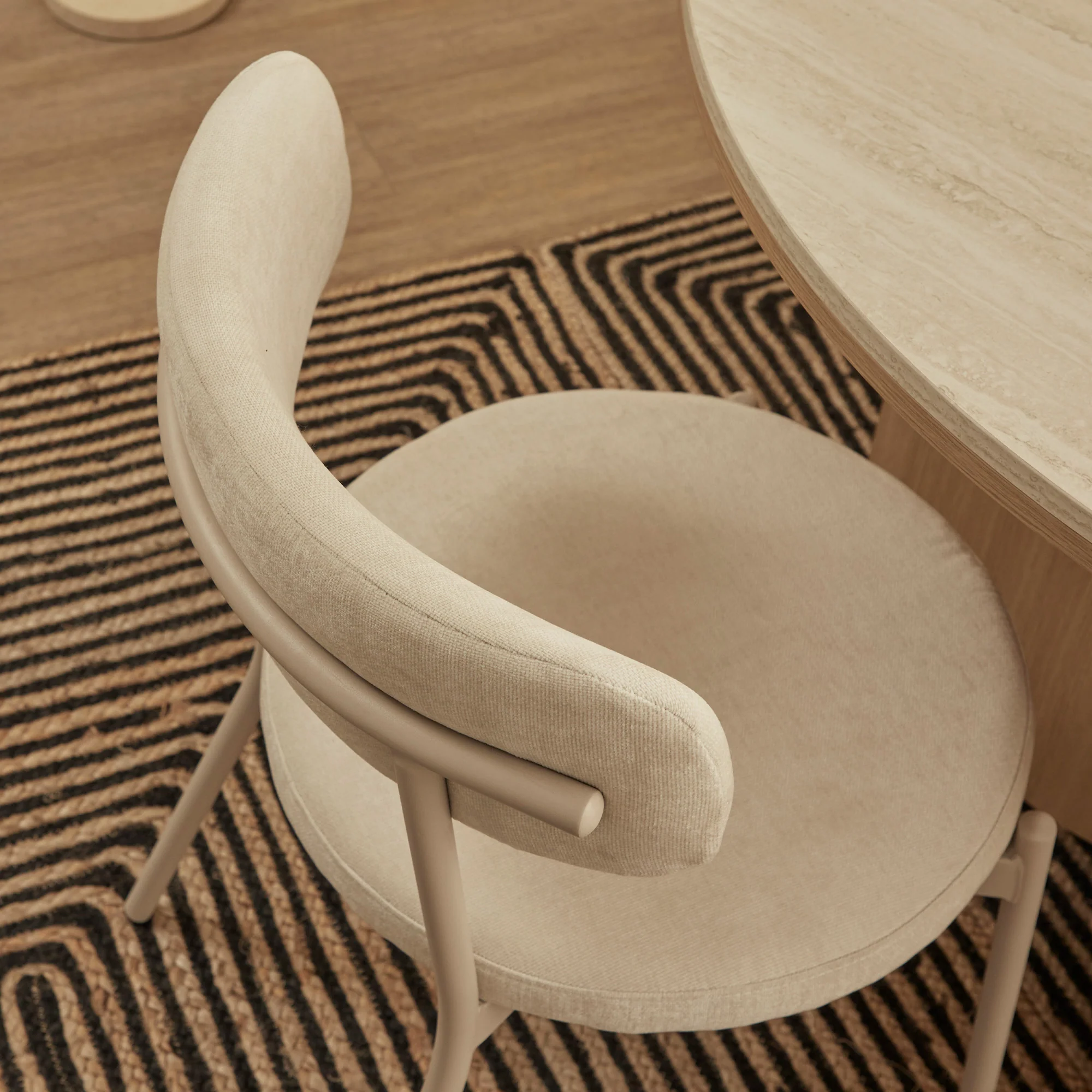 Hawthorn Set of 2 Dining Chairs Cream - Image 9