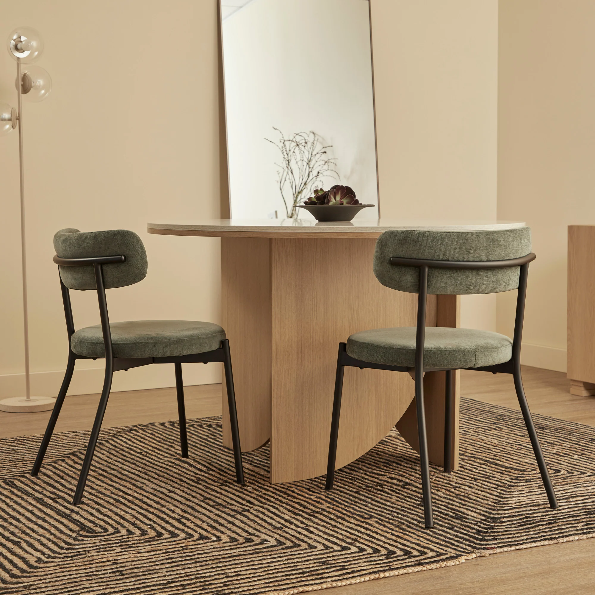 Hawthorn Set of 2 Dining Chairs Green - Image 10