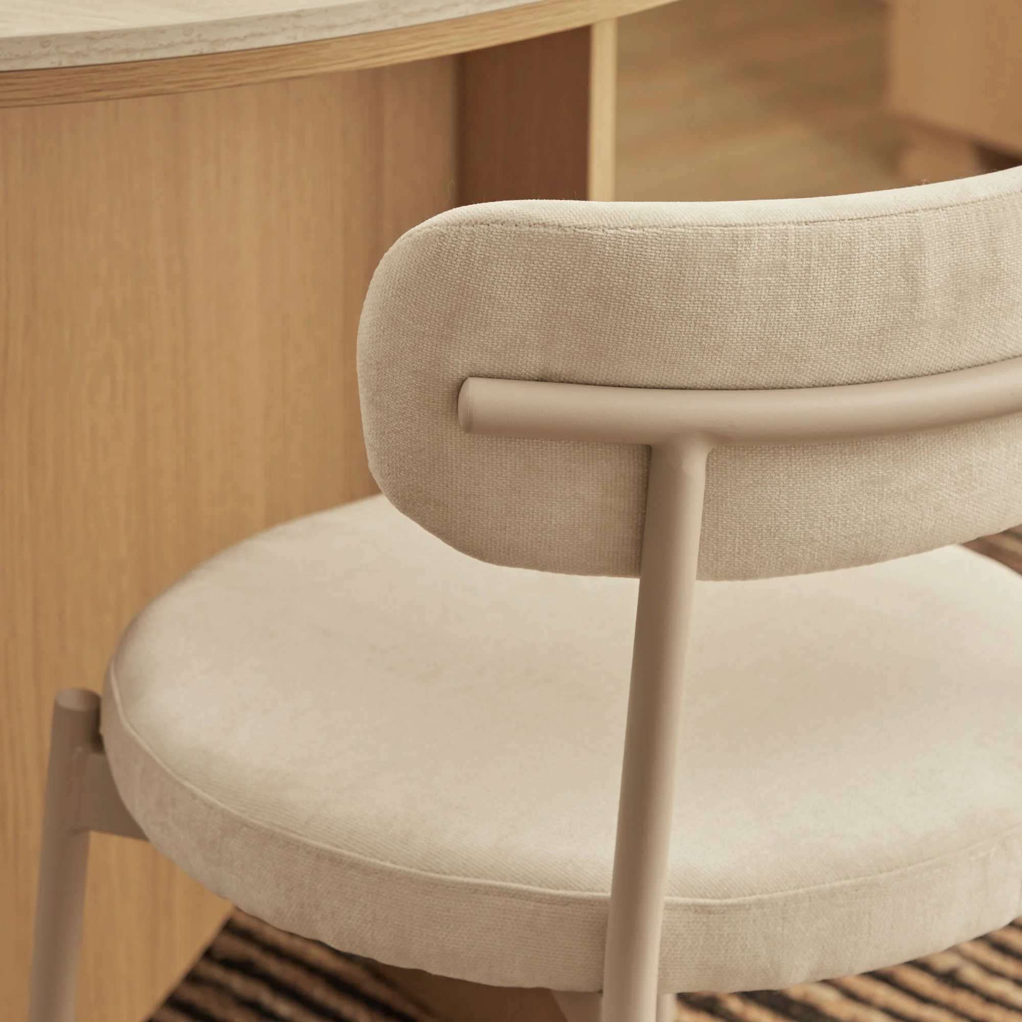 Hawthorn Set of 4 Dining Chairs Cream - Image 5