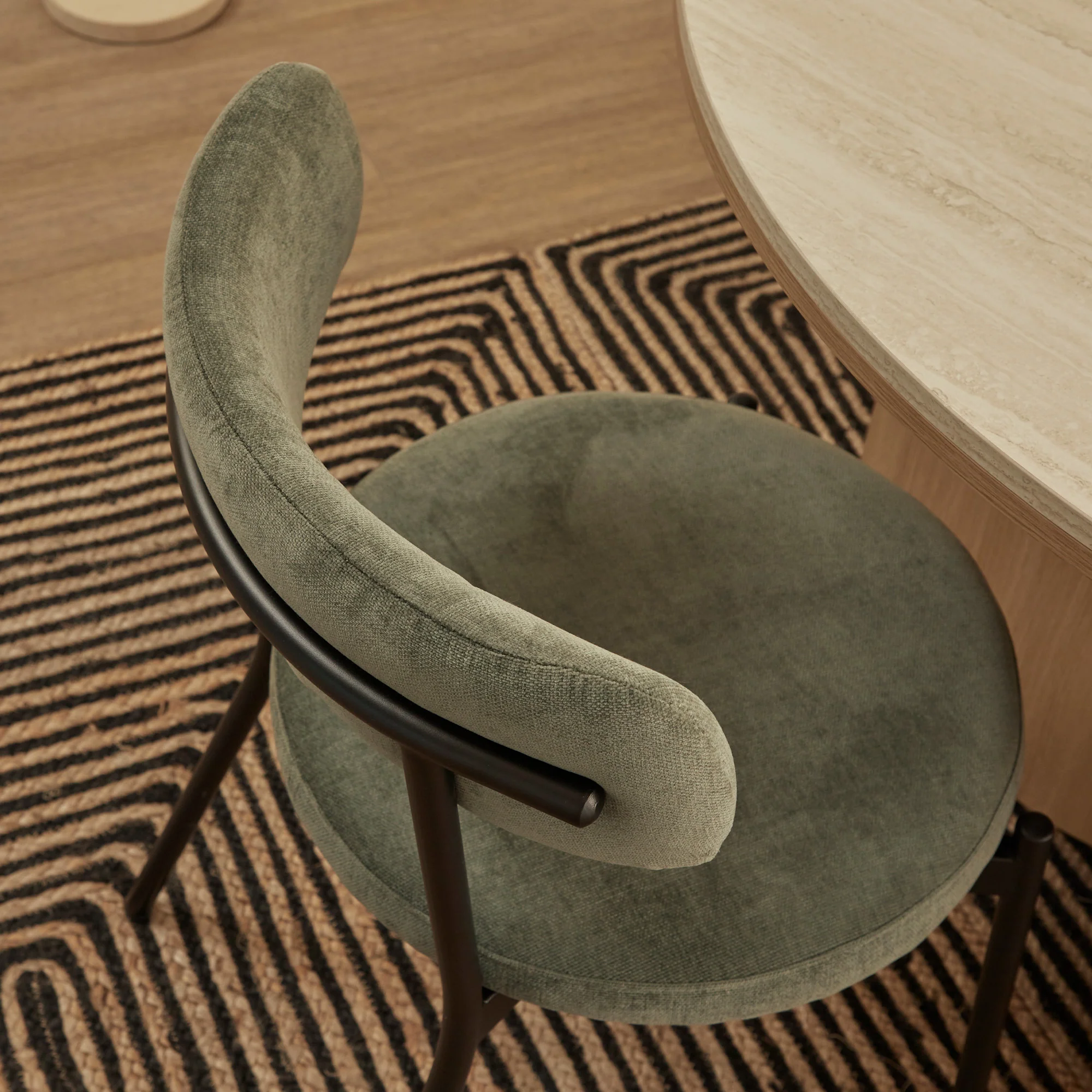 Hawthorn Set of 4 Dining Chairs Green - Image 9
