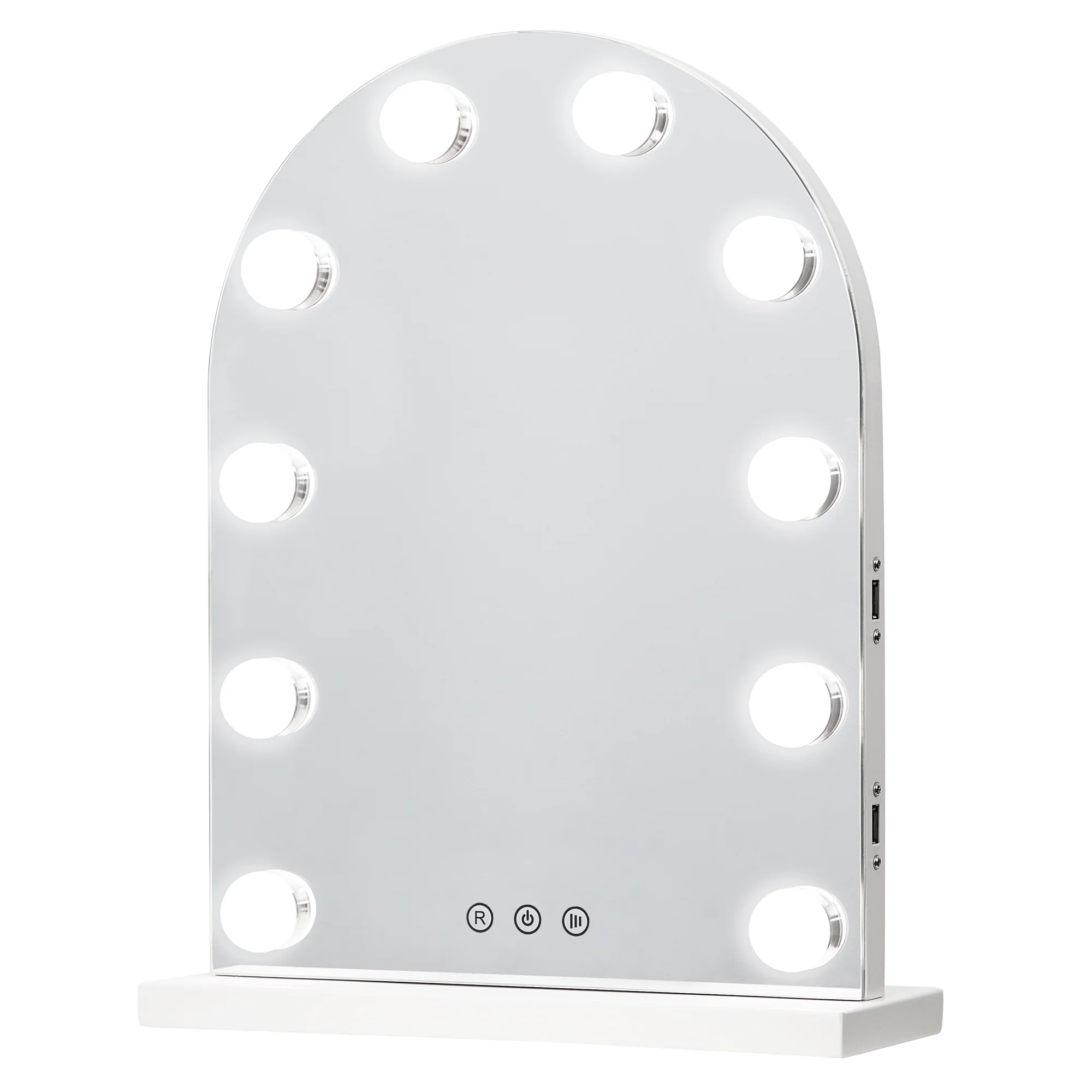 Hollywood LED 43cm Small Arched Vanity Mirror - Image 2