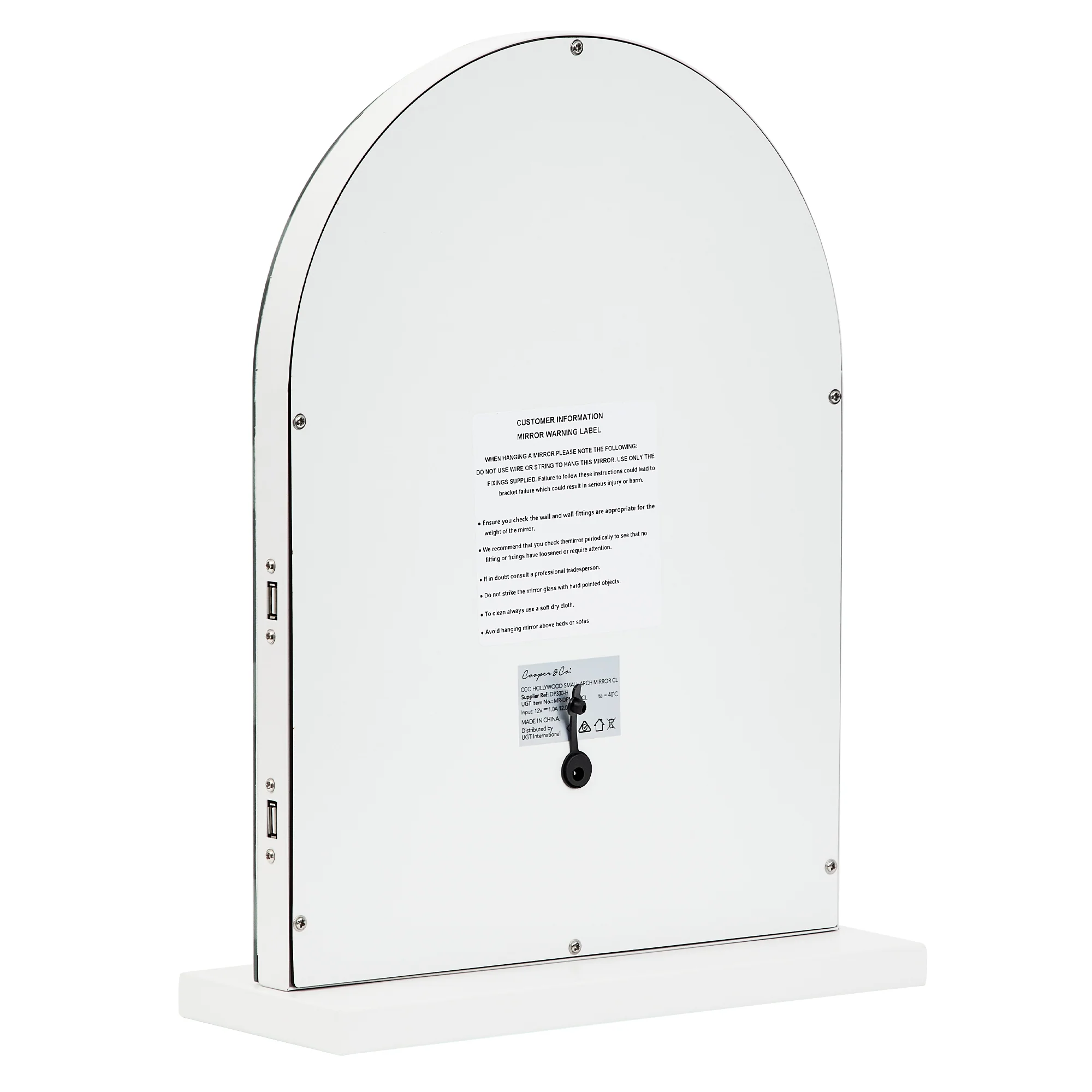Hollywood LED 43cm Small Arched Vanity Mirror - Image 8