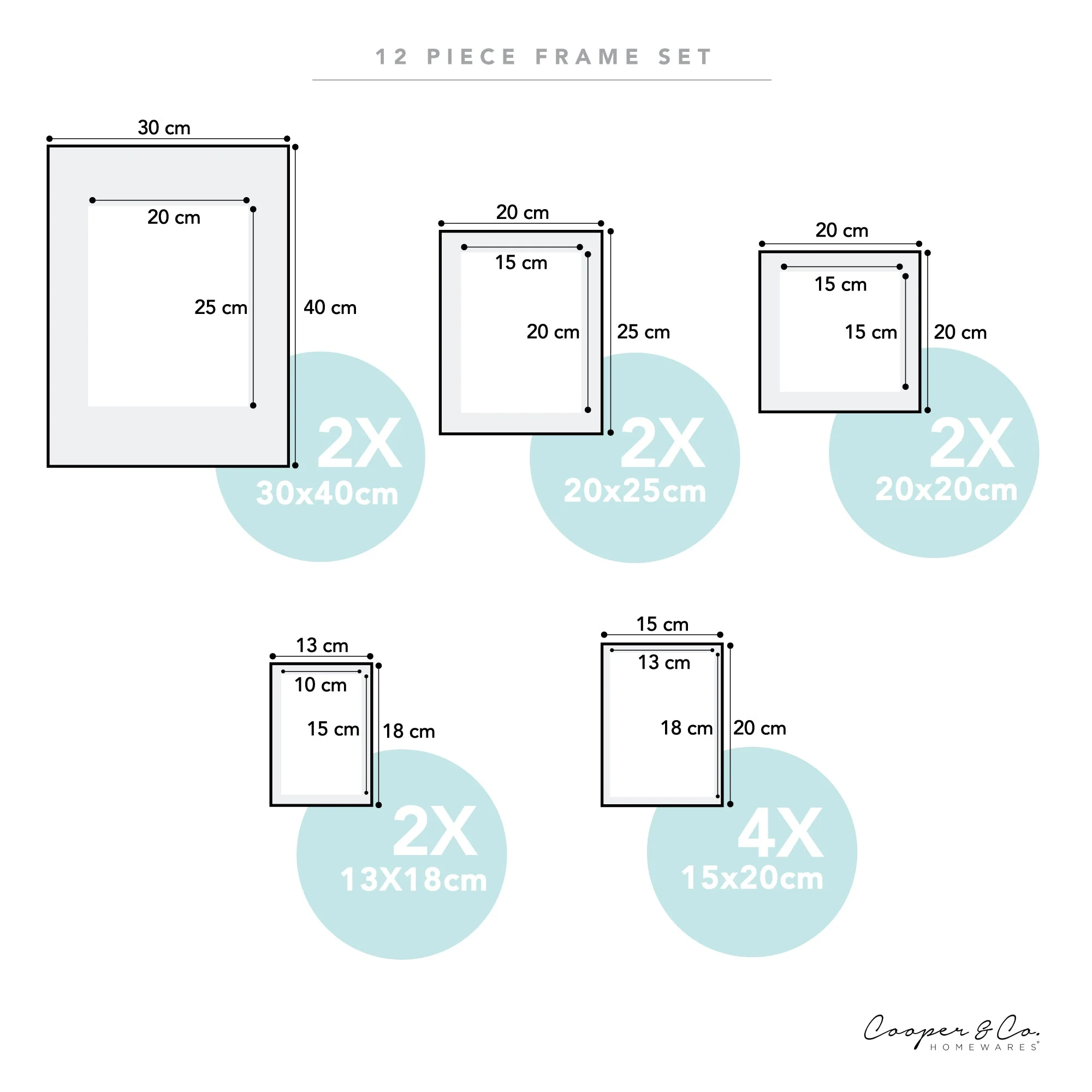 Instant Gallery Wall 12 Piece Frame Set - Image 11