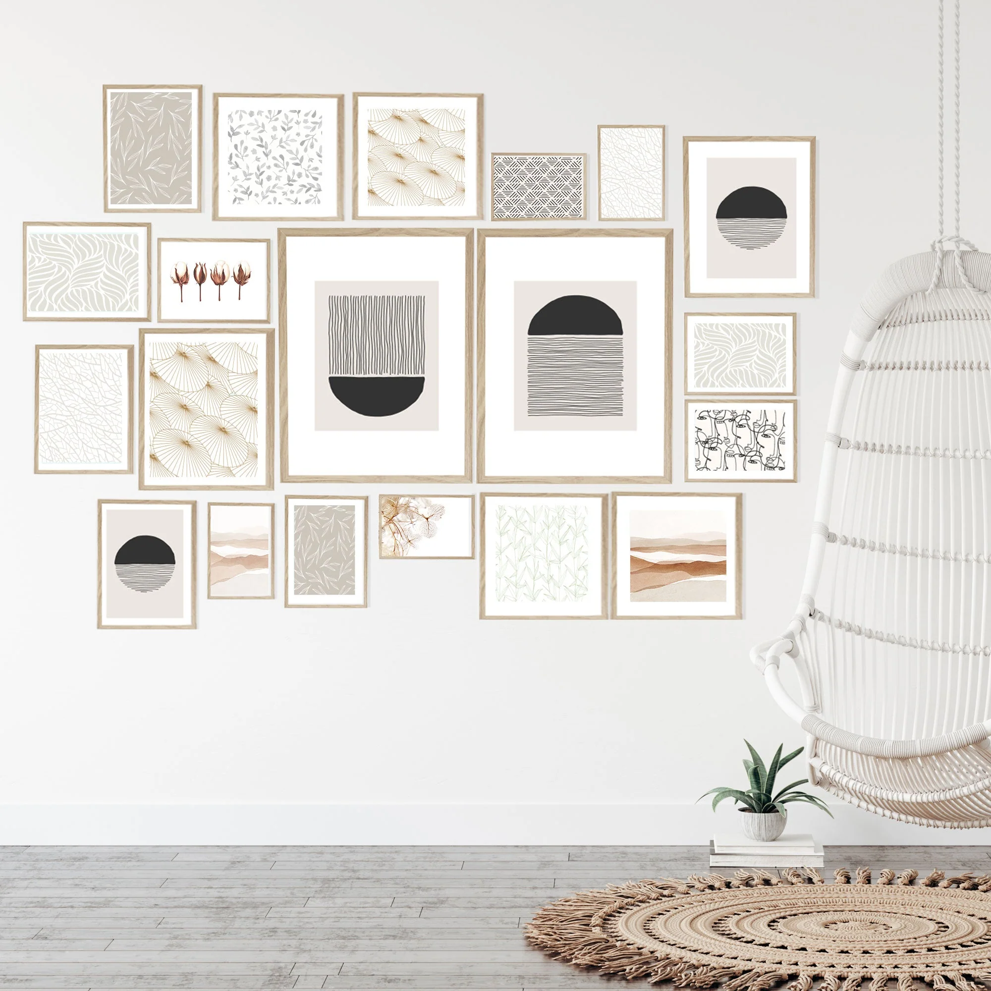 Instant Gallery Wall 20 Piece Frame Set - Image 3