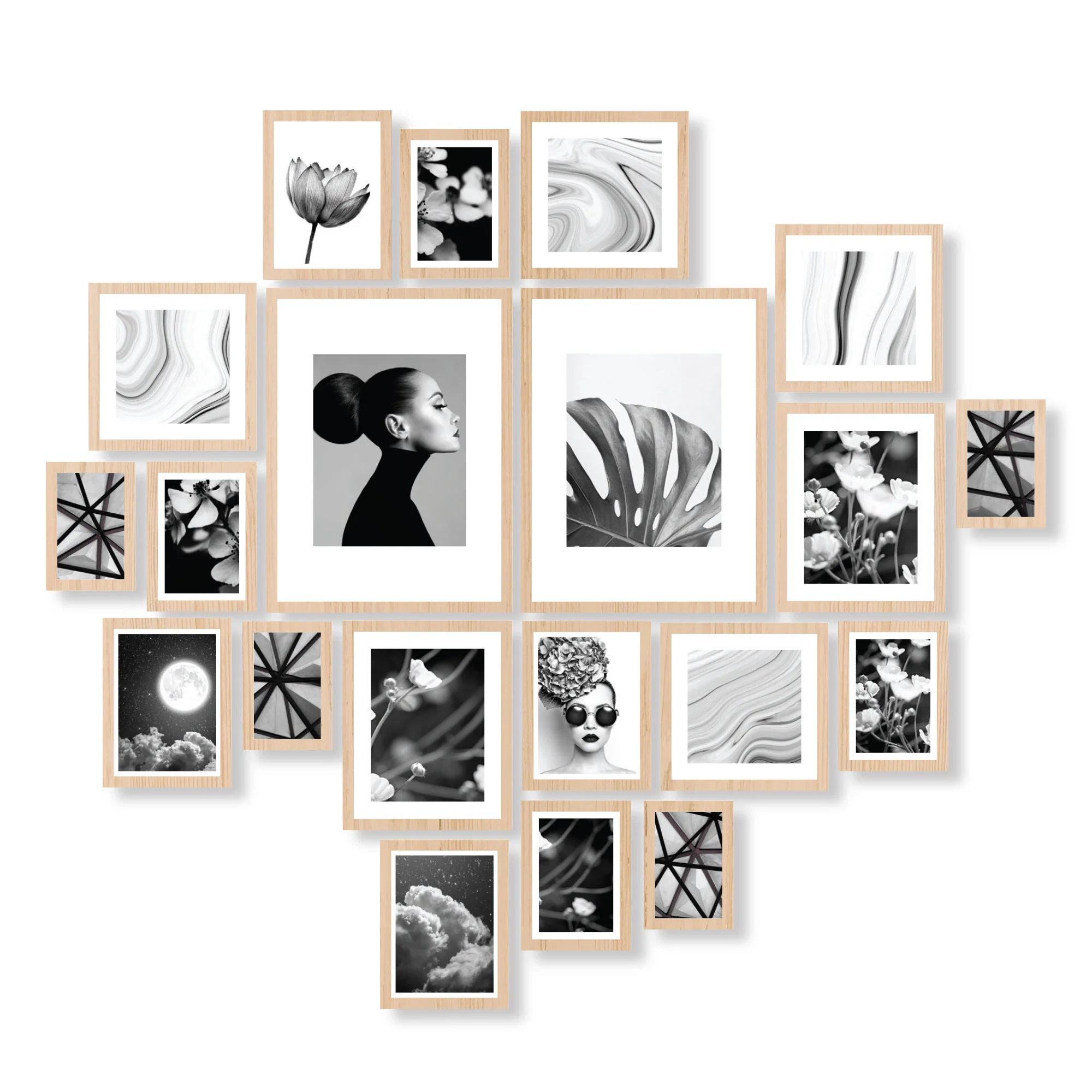 Instant Gallery Wall 20 Piece Frame Set - Image 8