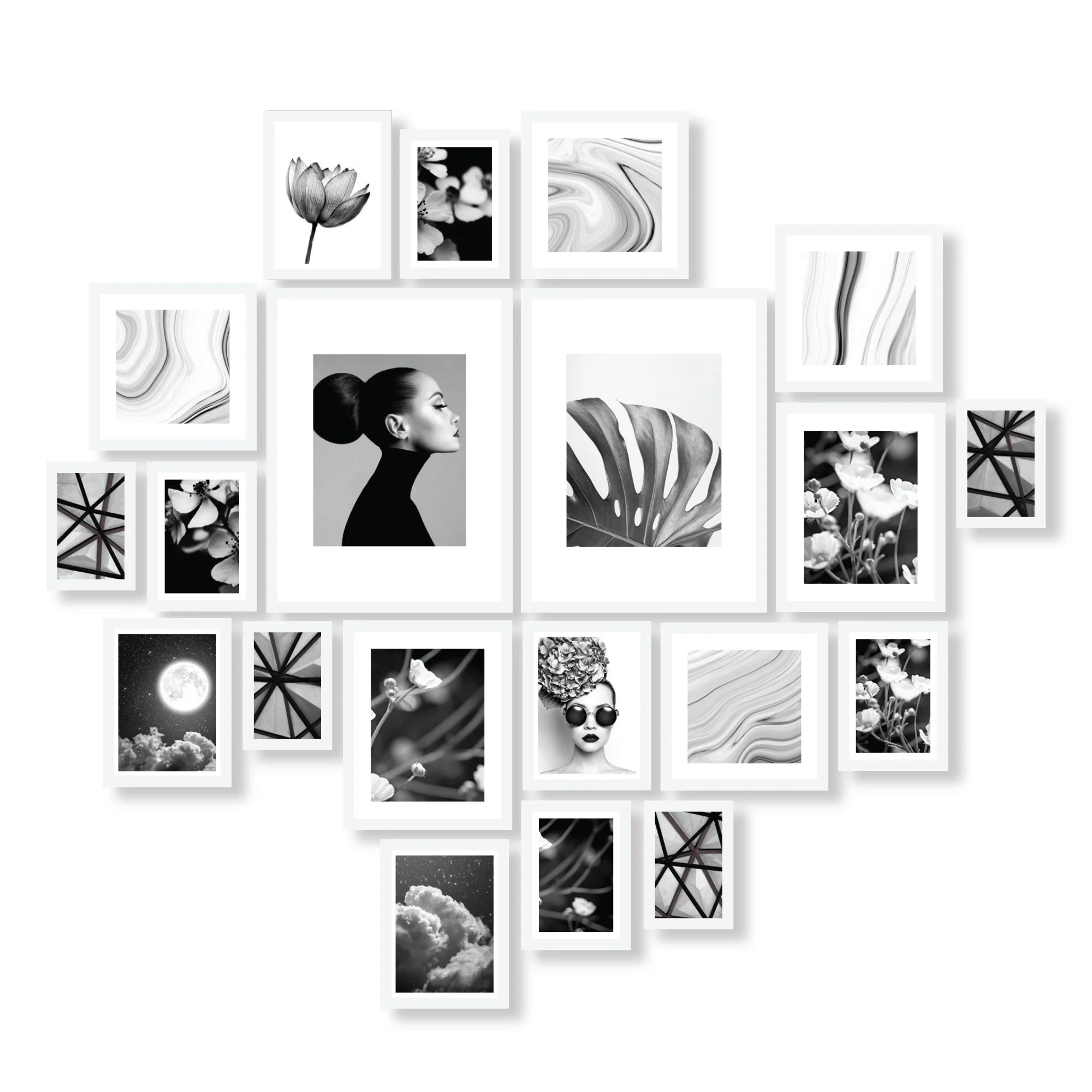 Instant Gallery Wall 20 Piece Frame Set - Image 9