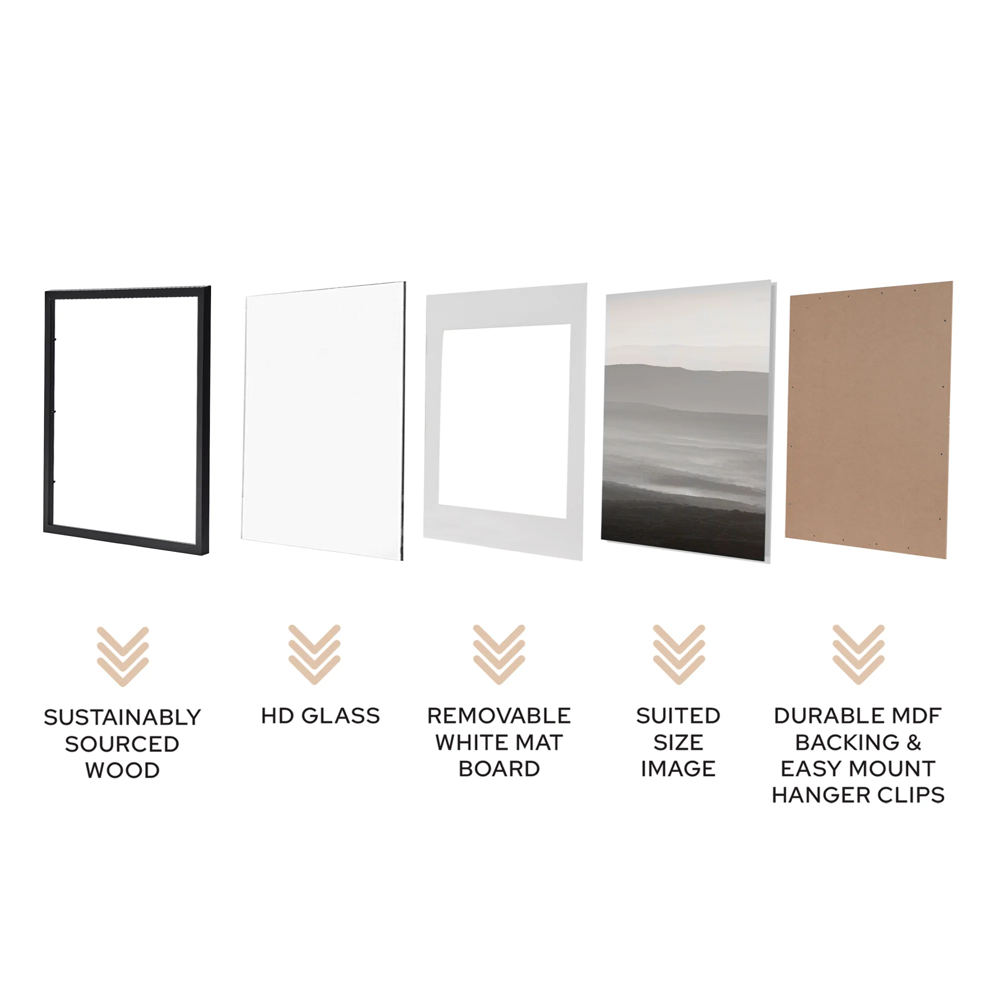 Instant Gallery Wall 6 Piece Frame Set - Image 8
