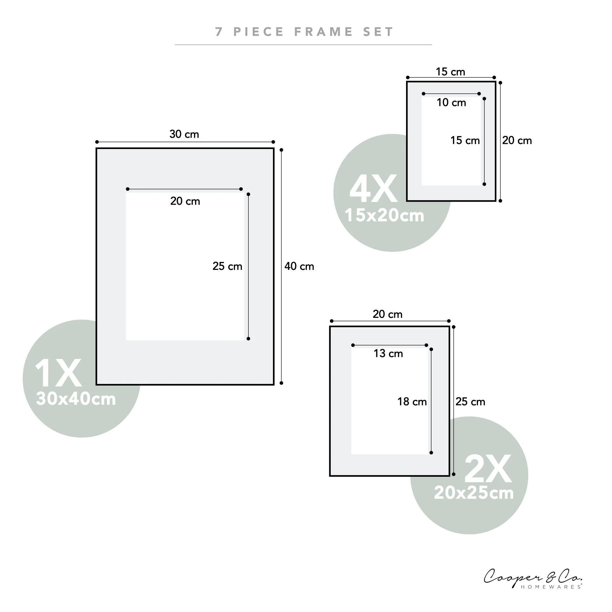 Instant Gallery Wall 7 Piece Frame Set - Image 10