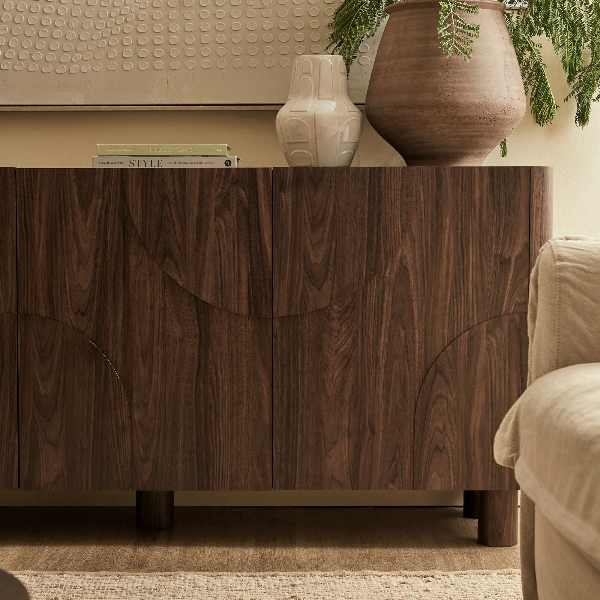 Iris 3 Door Buffet Walnut (160cm) - Image 4