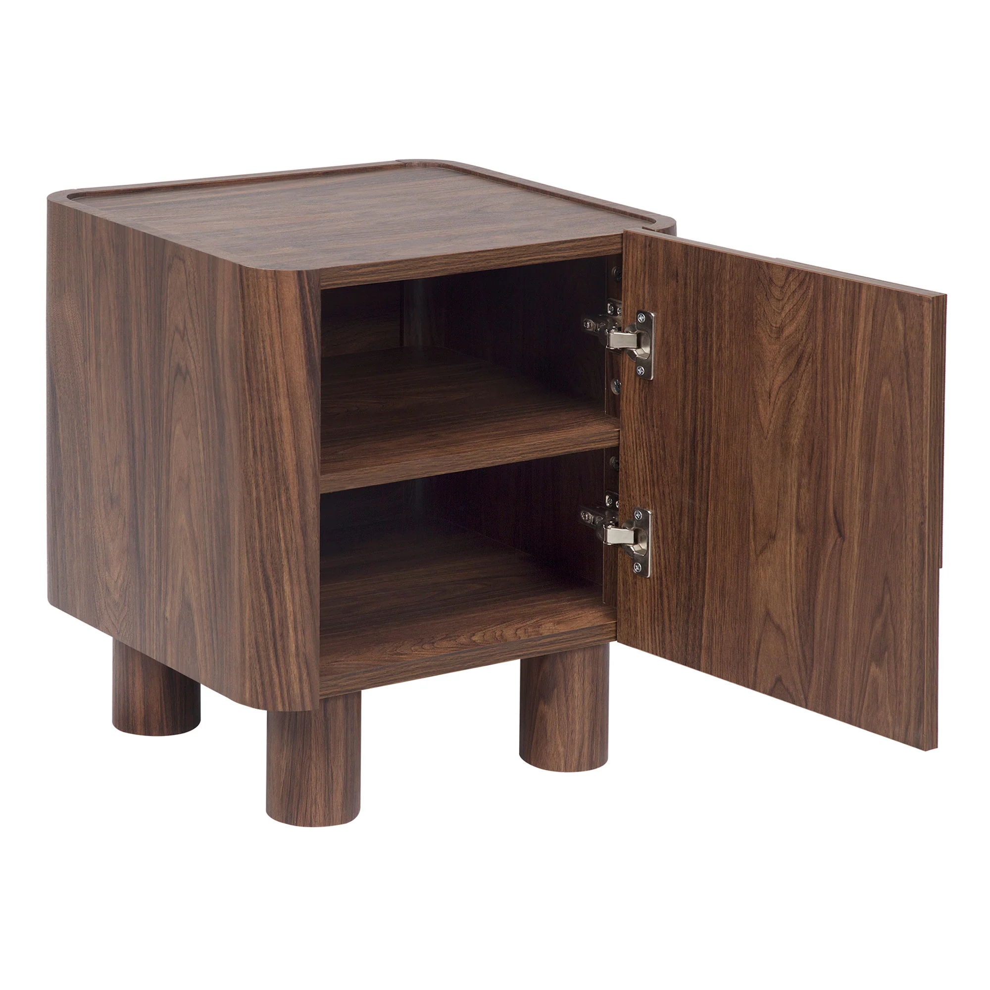 Iris Bedside Table Walnut - Image 10