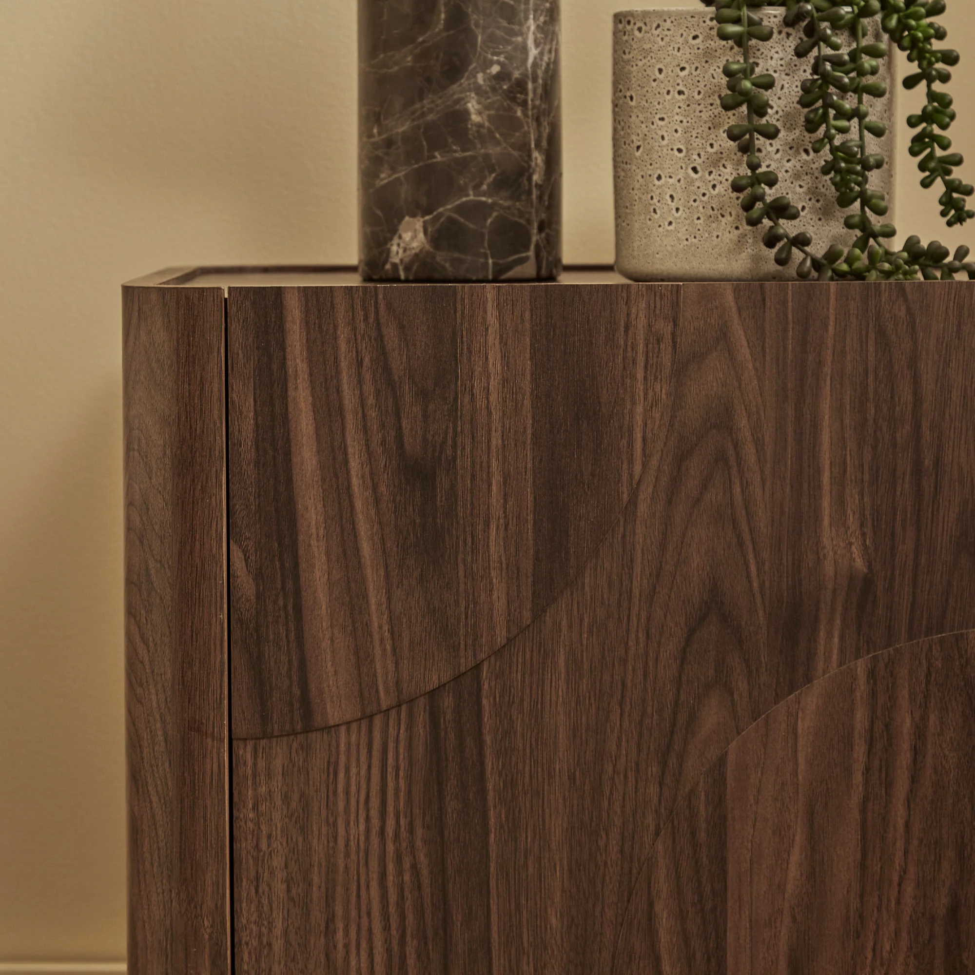 Iris Bedside Table Walnut - Image 4