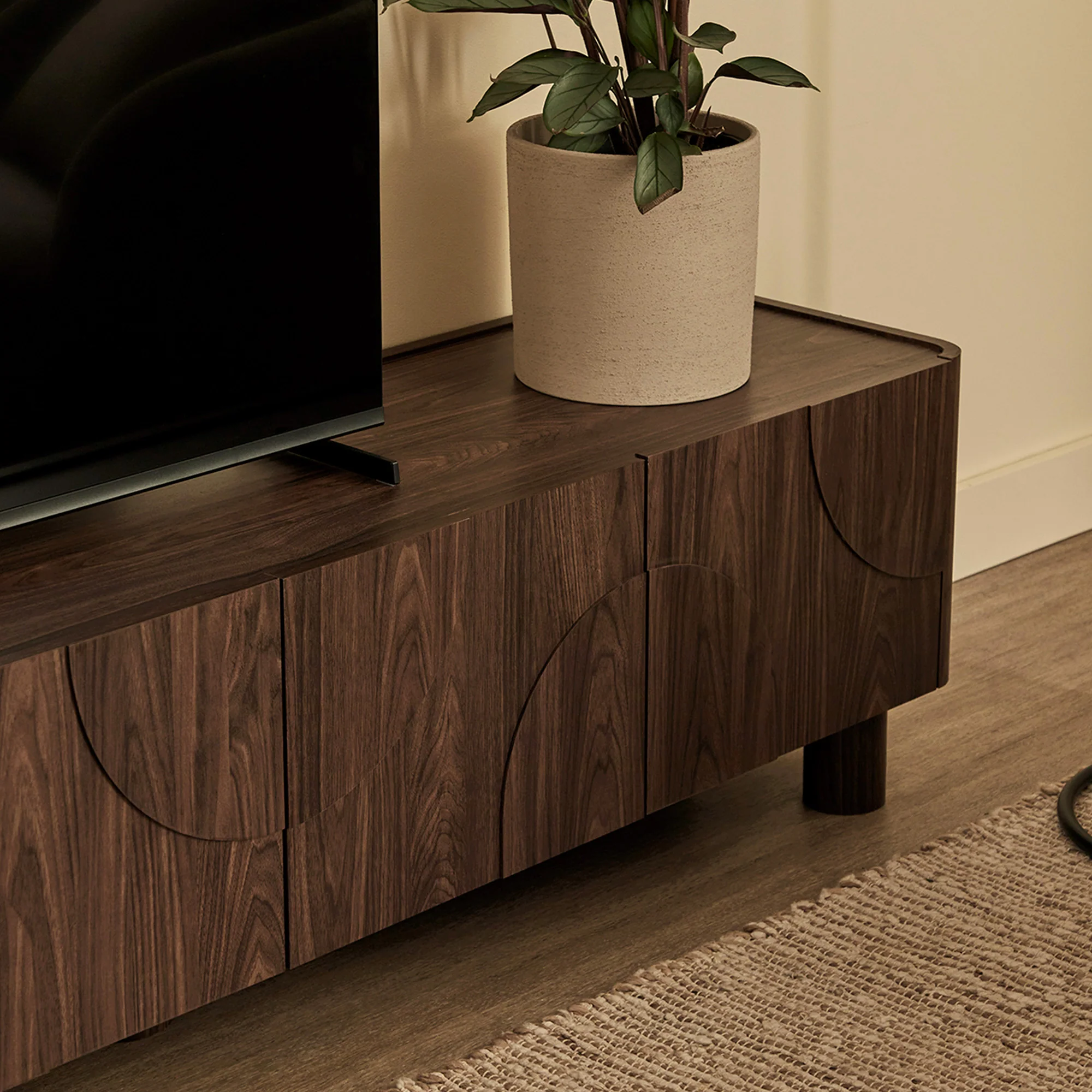 Iris Entertainment Unit Walnut (180cm) - Image 4