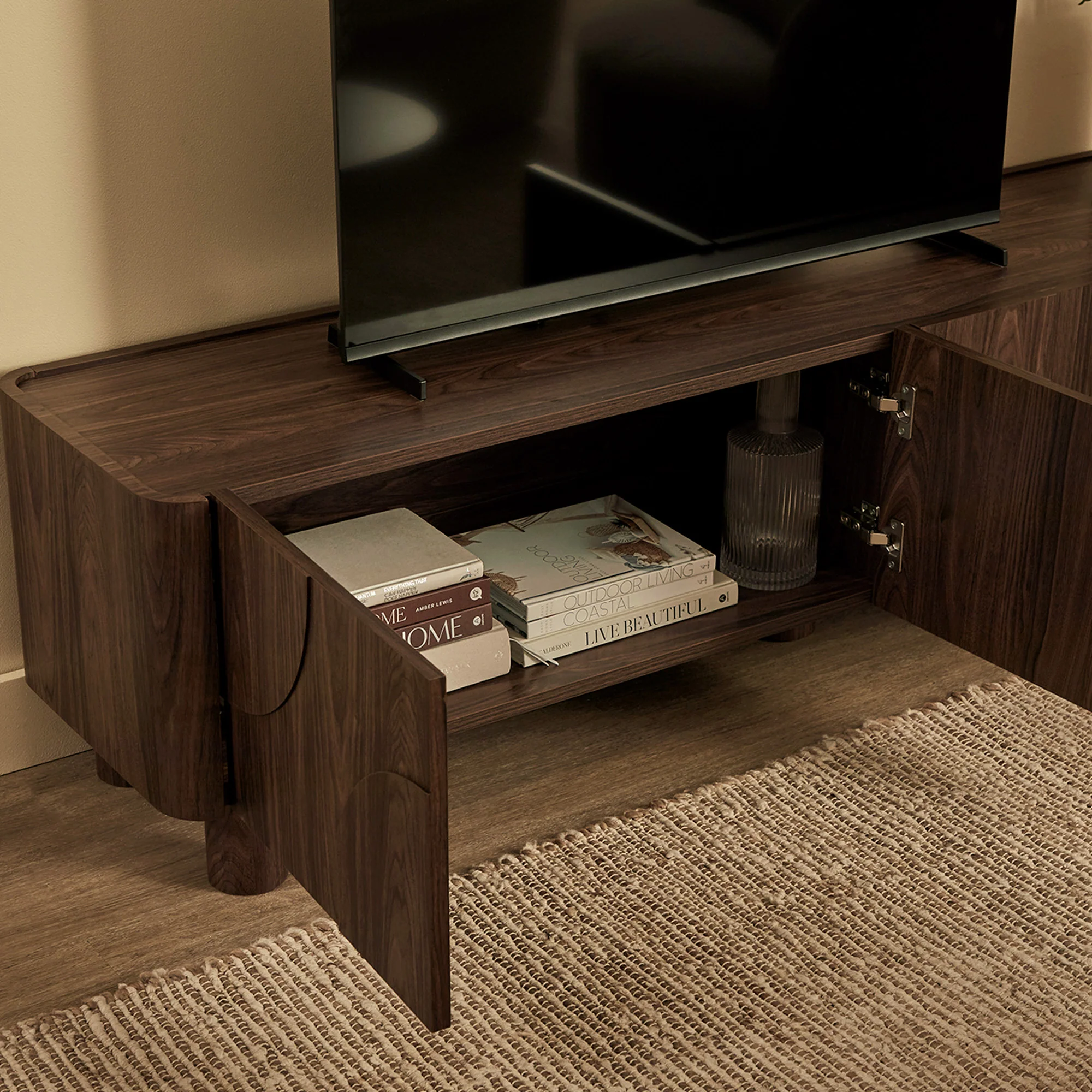 Iris Entertainment Unit Walnut (180cm) - Image 5