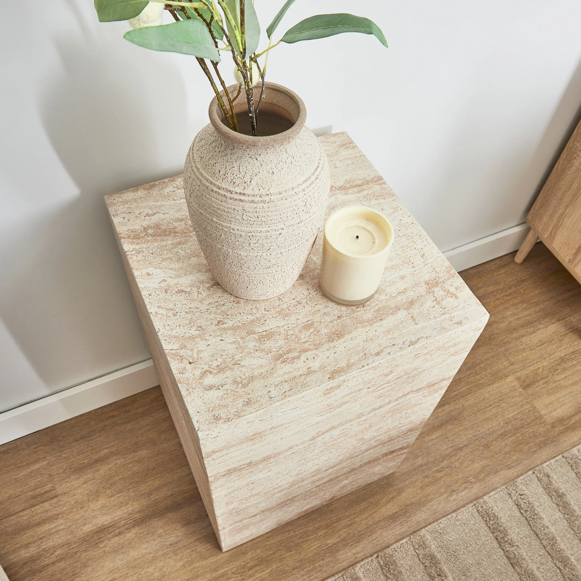 Isabella Travertine Look Plinth - Image 8