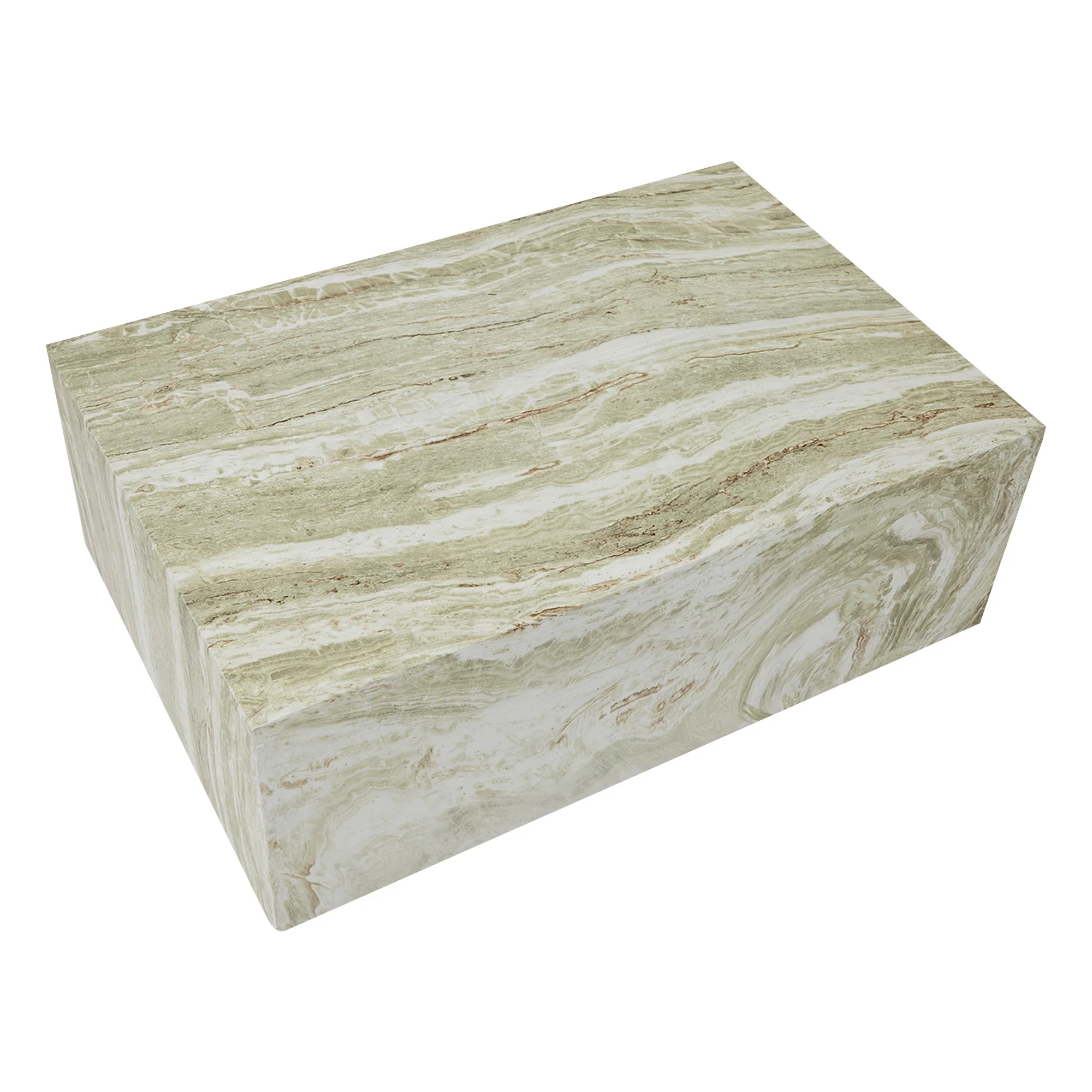 Isla Green Marble Look Coffee Table - Image 11