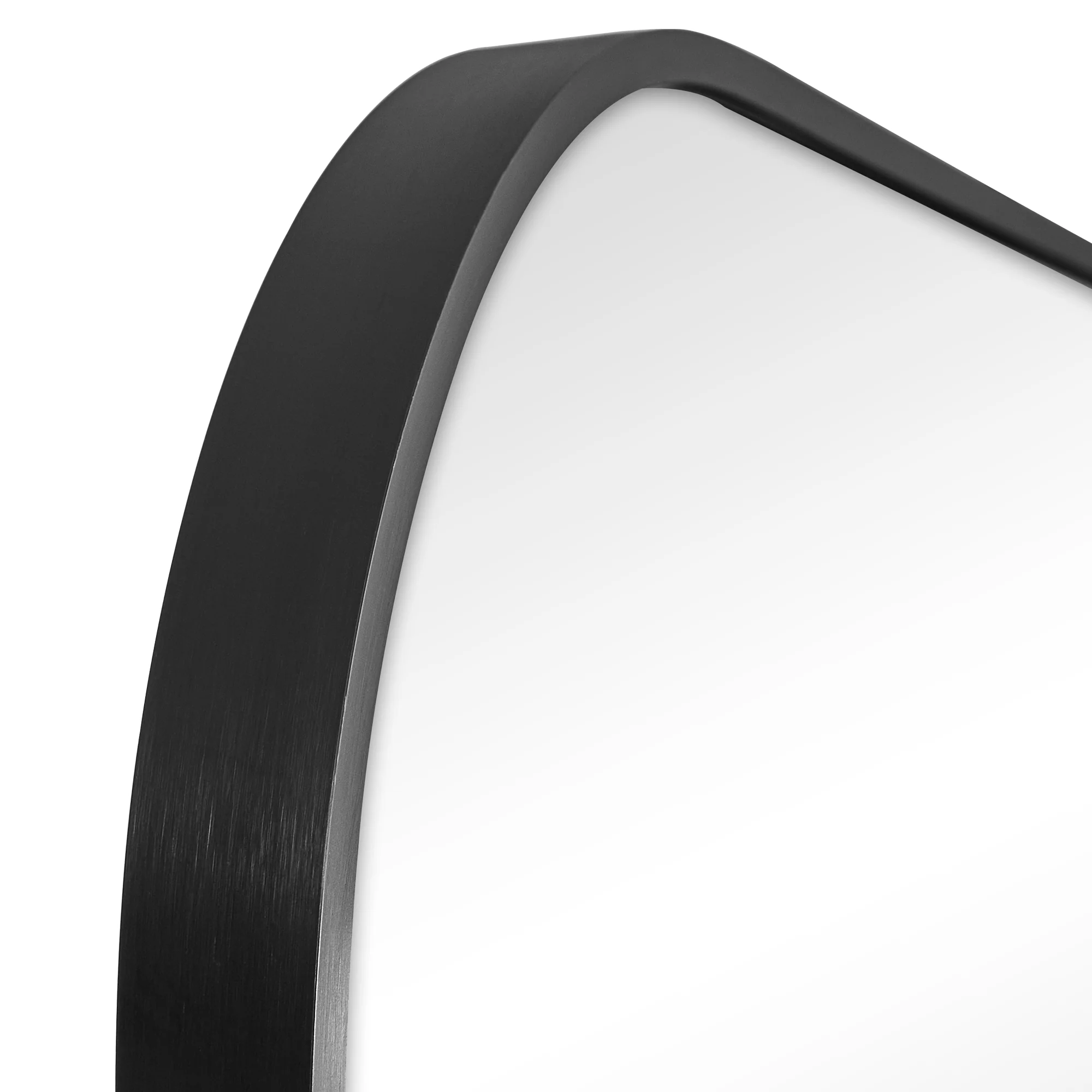 Ivy 165cm Rounded Mirror Black - Image 7