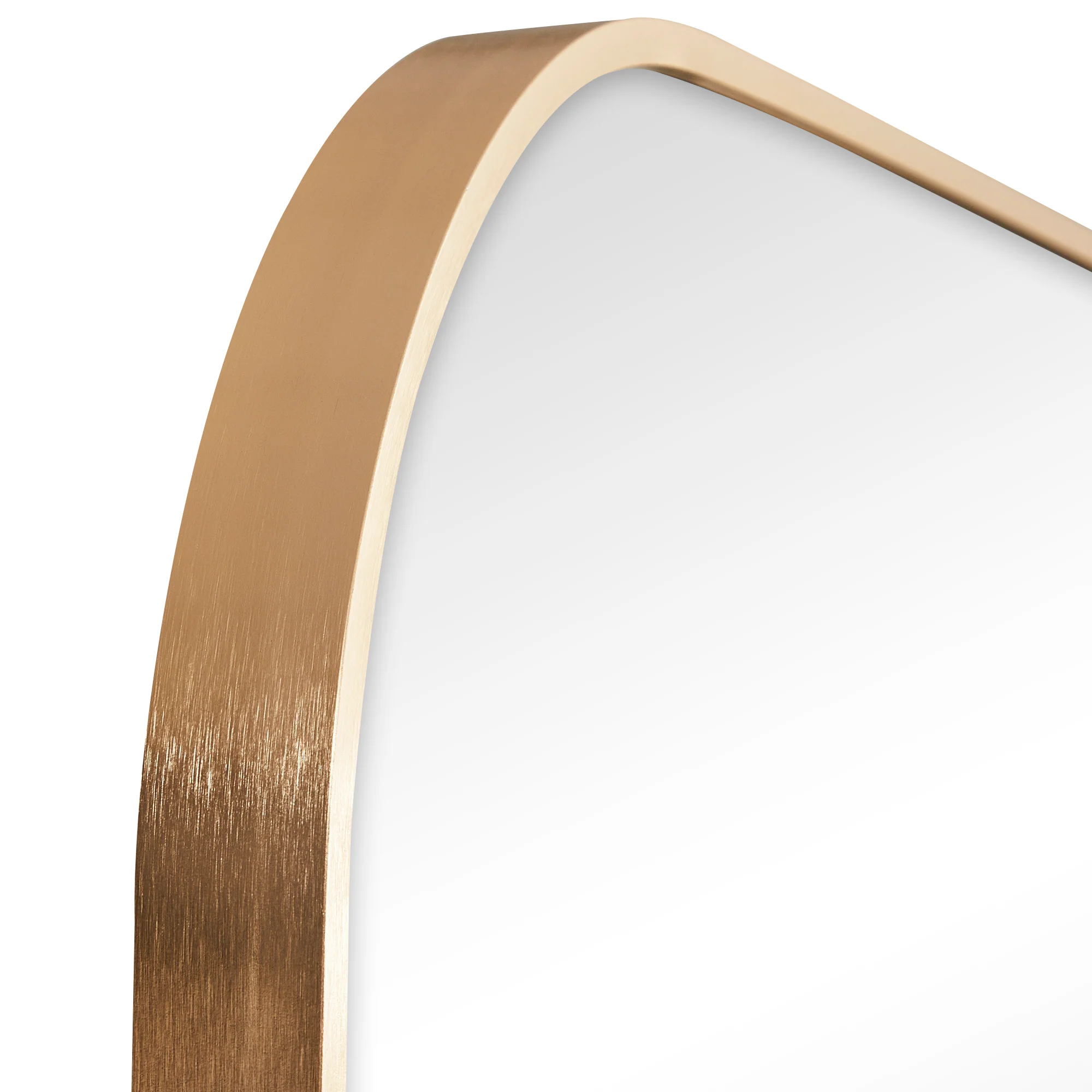 Ivy 165cm Rounded Mirror Gold - Image 7