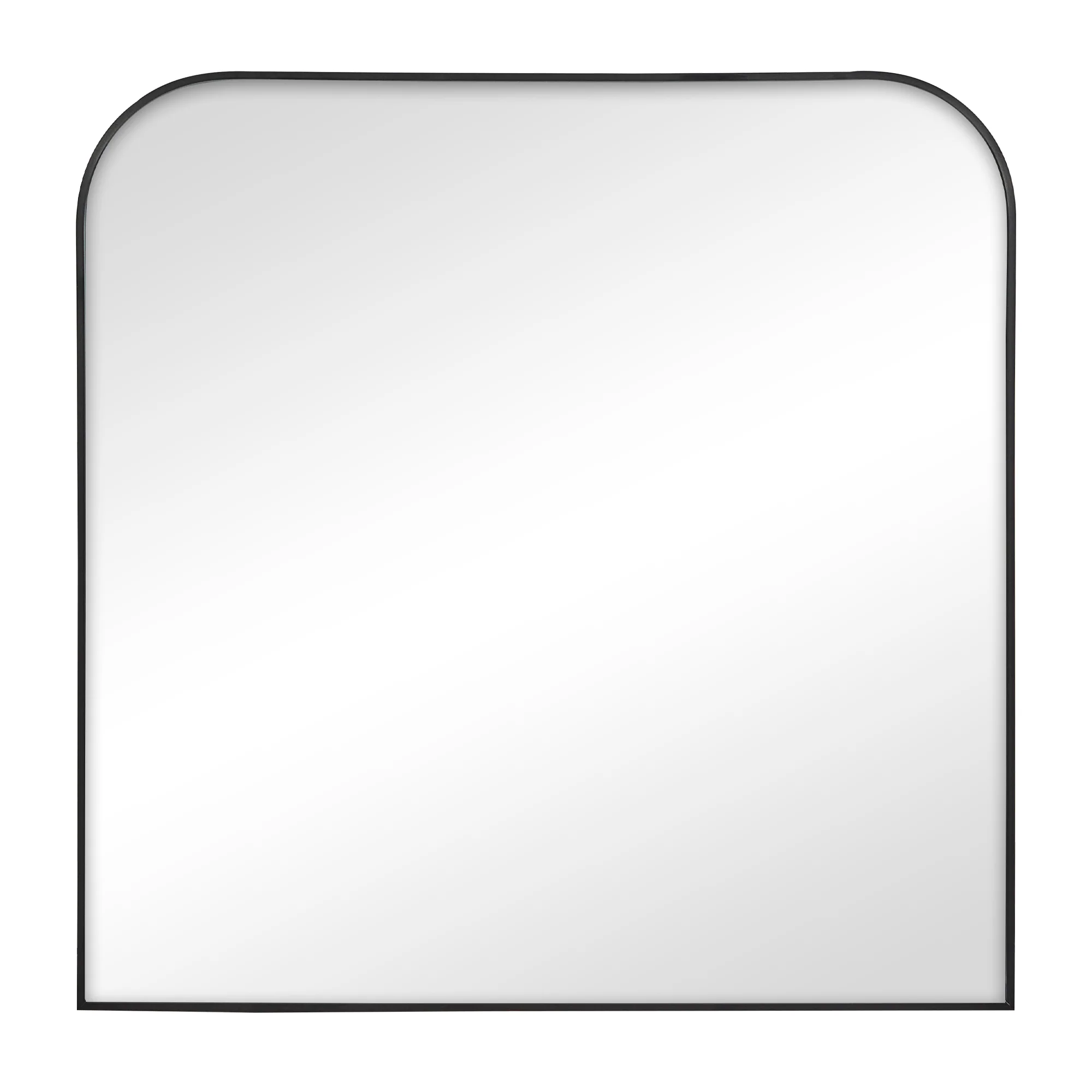 Ivy 90cm Rounded Mirror Black - Image 2