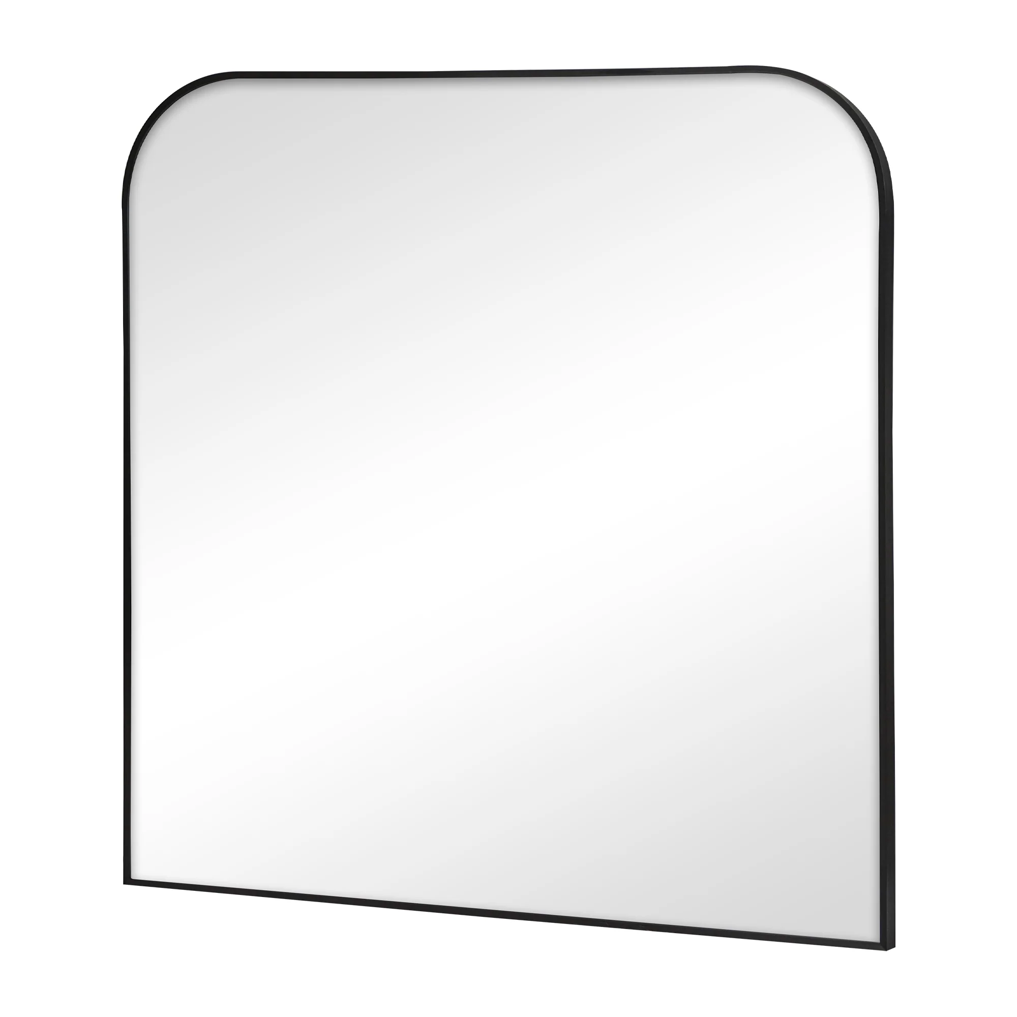 Ivy 90cm Rounded Mirror Black - Image 9