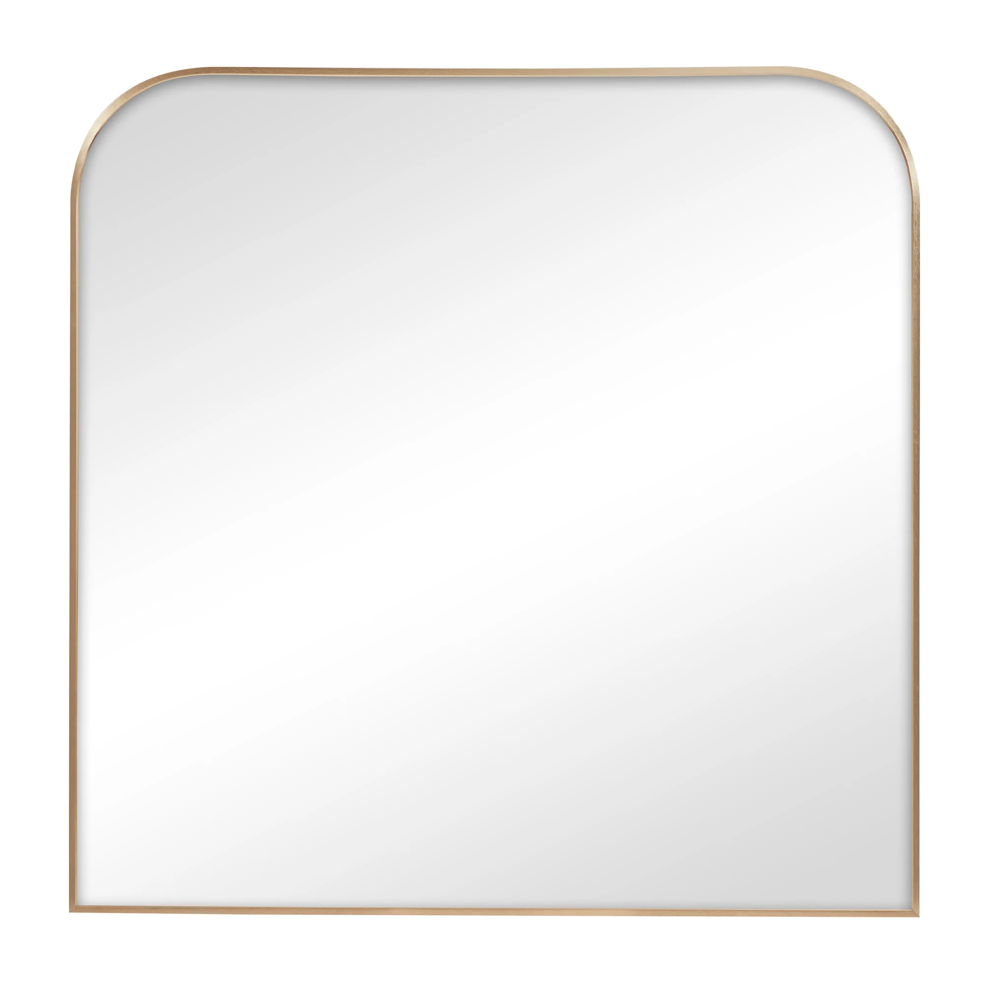 Ivy 90cm Rounded Mirror Gold - Image 2